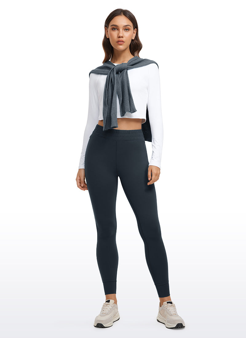 CRZ YOGA Mujeres Joggers Alta Cintura Butterluxe 27 pulg. True Navy