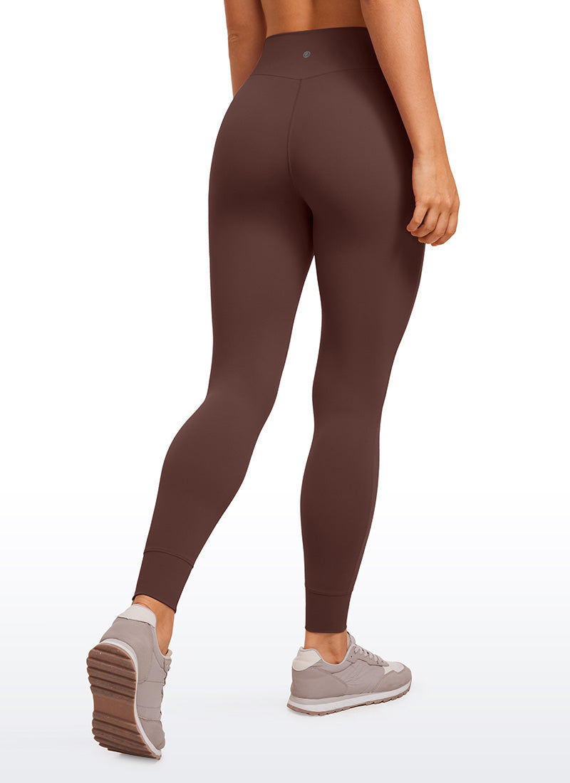 CRZ YOGA Mujeres Joggers Alta Cintura Butterluxe 27 pulg. Gris pardo