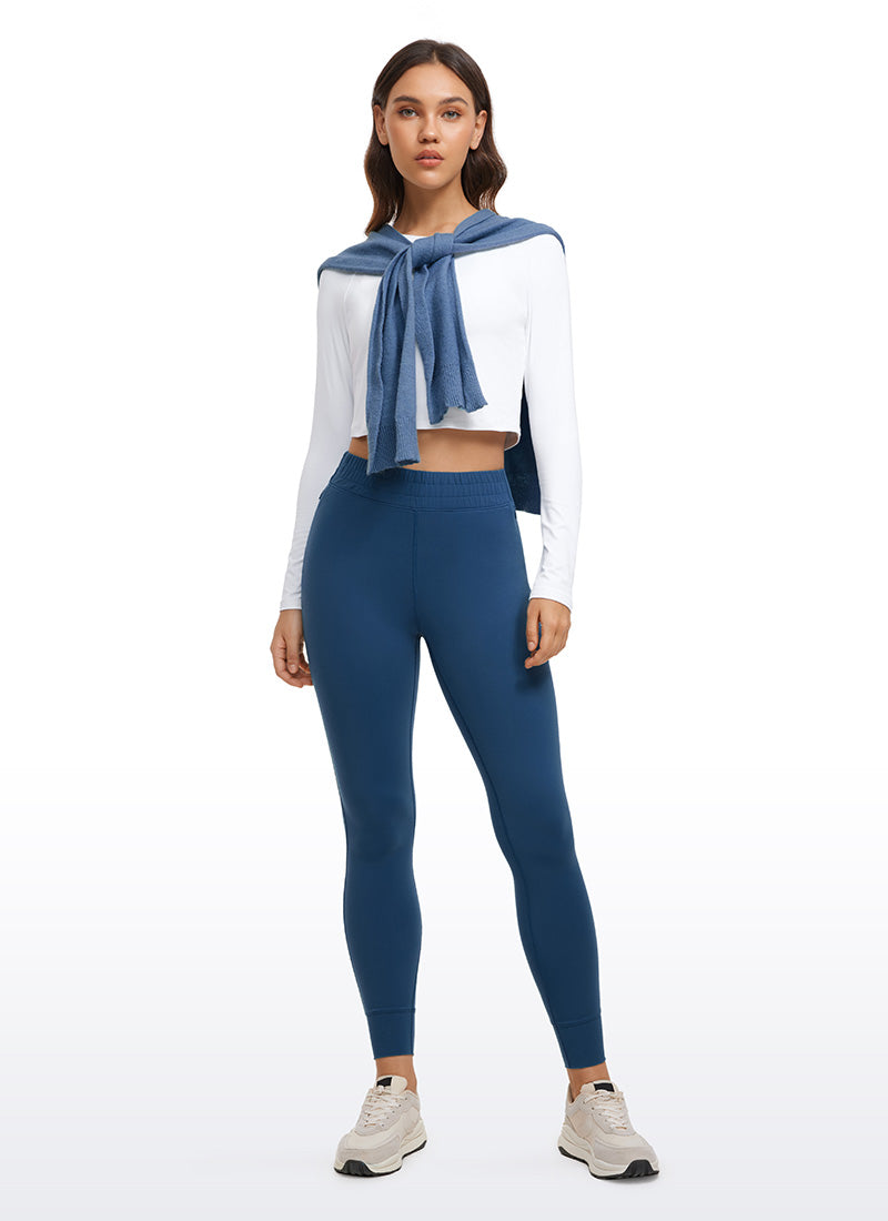 CRZ YOGA Mujeres Joggers Alta Cintura Butterluxe 27 pulg. MARFIL FRANCÉS