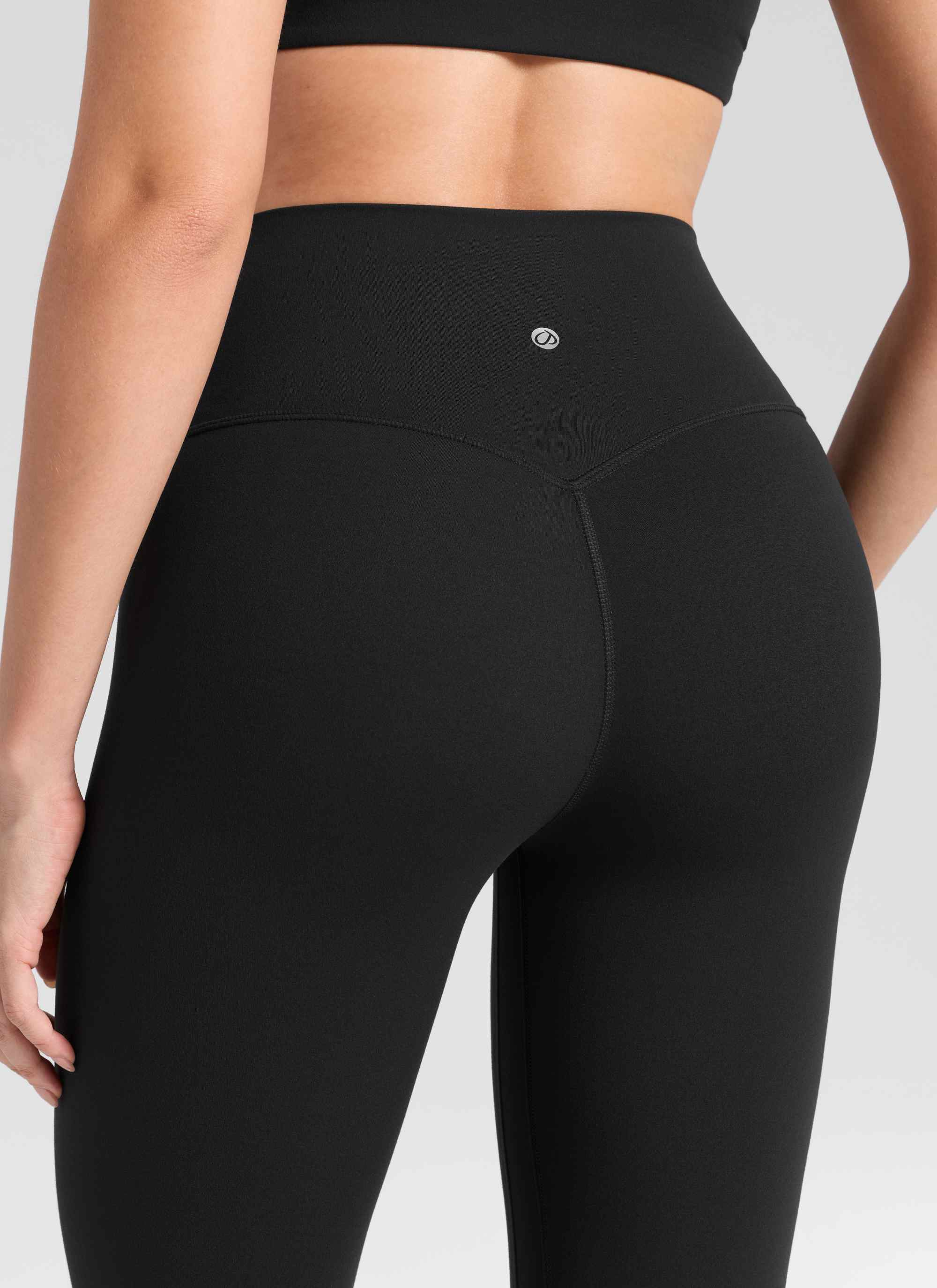 CRZ YOGA Butterlift Leggings de Yoga de 25 Pulgadas para Mujer Negro