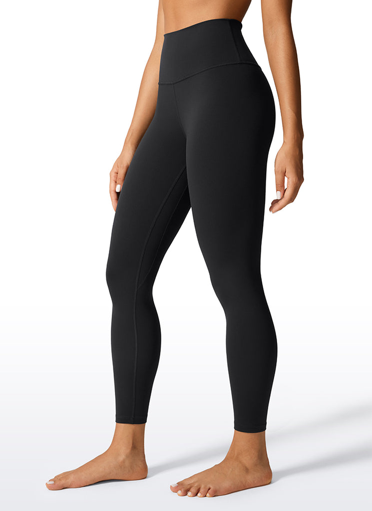 CRZ YOGA Butterlift Leggings de Yoga de 25 Pulgadas para Mujer Negro