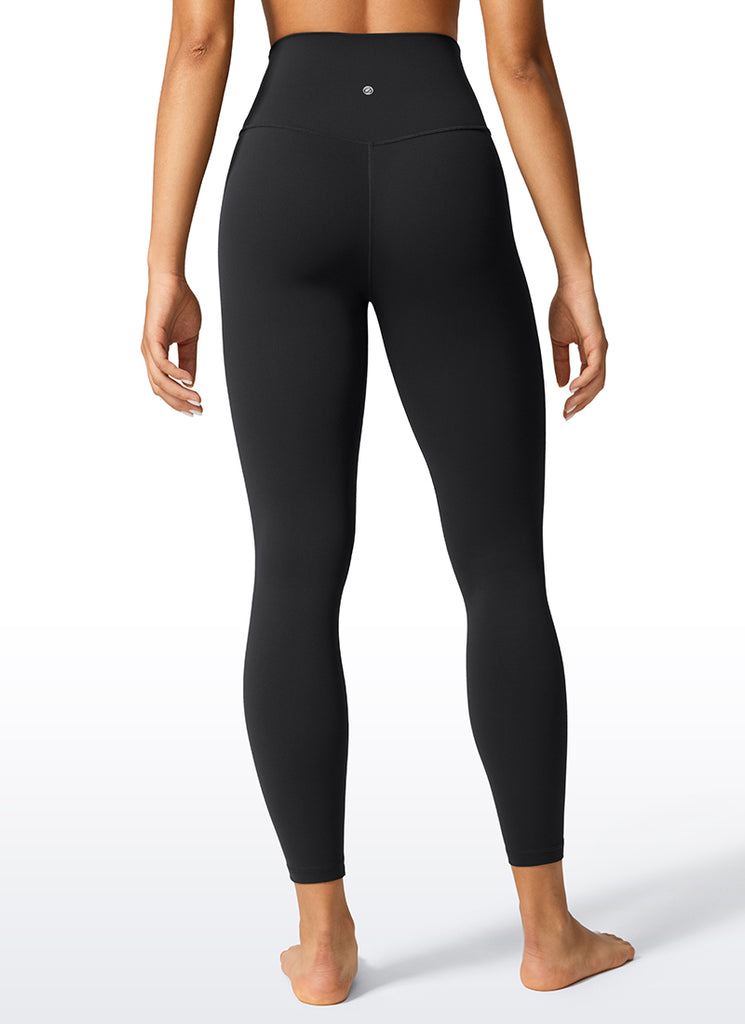 CRZ YOGA Butterlift Leggings de Yoga de 25 Pulgadas para Mujer Negro
