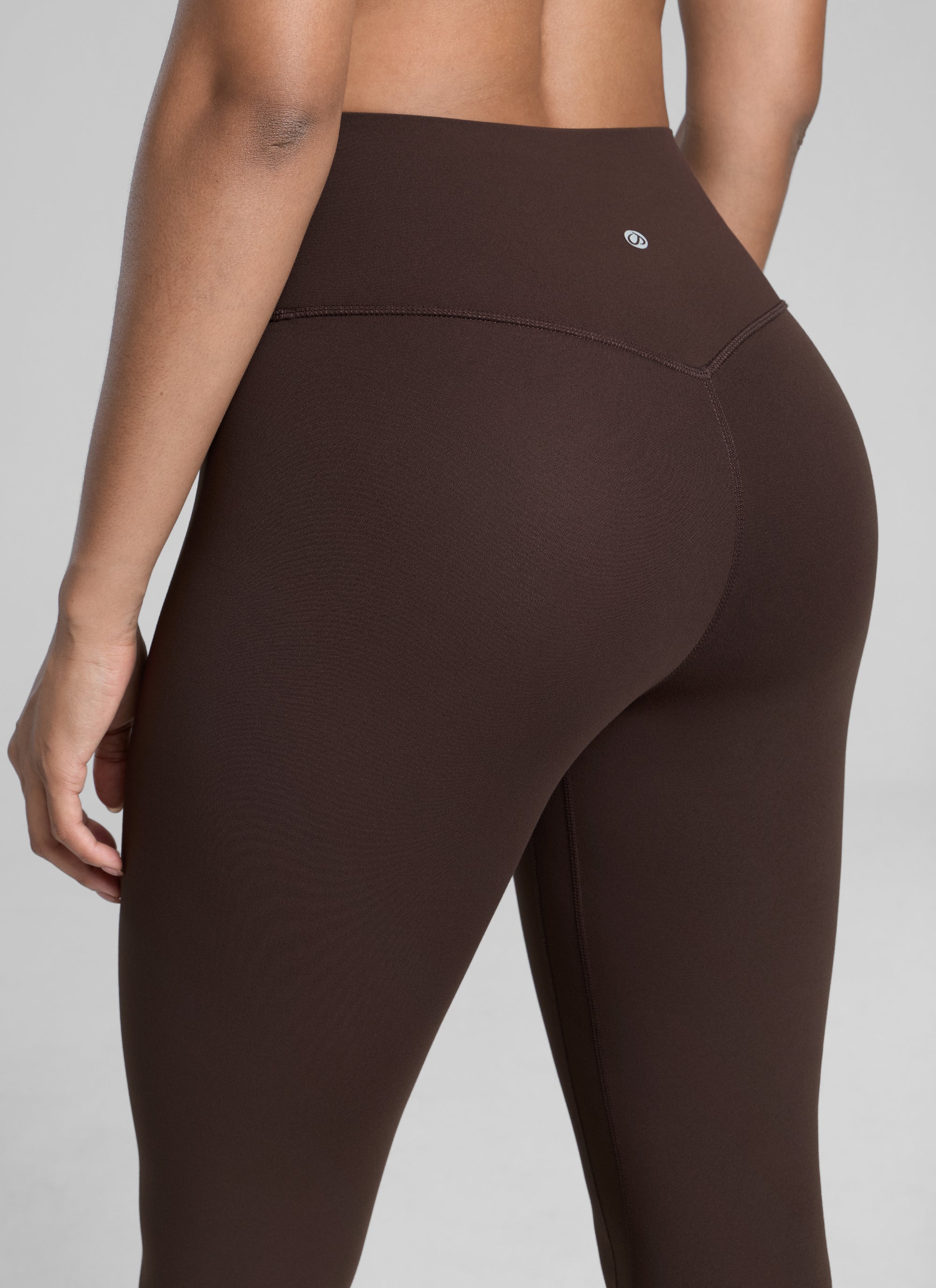 CRZ YOGA Butterlift Leggings de Yoga de 25 Pulgadas para Mujer Marrón Fudge Caliente