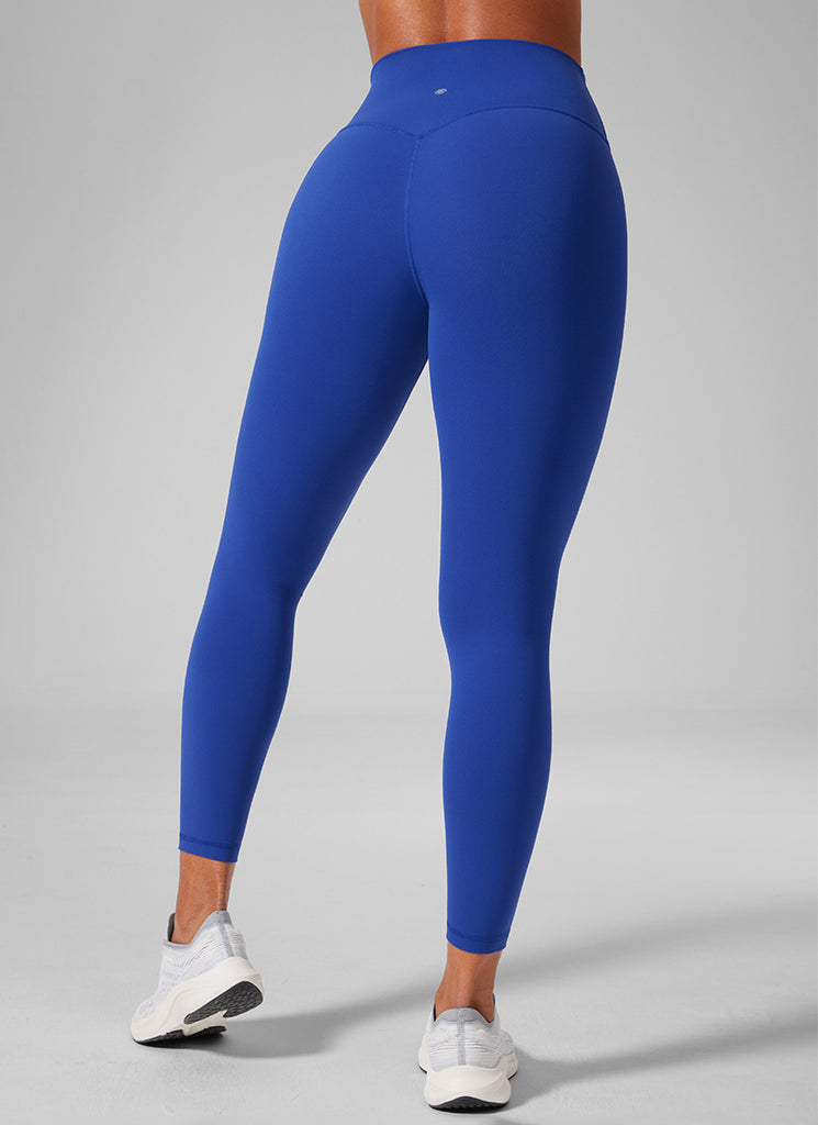 CRZ YOGA Butterlift Leggings de Yoga de 25 Pulgadas para Mujer Azul Ondulante