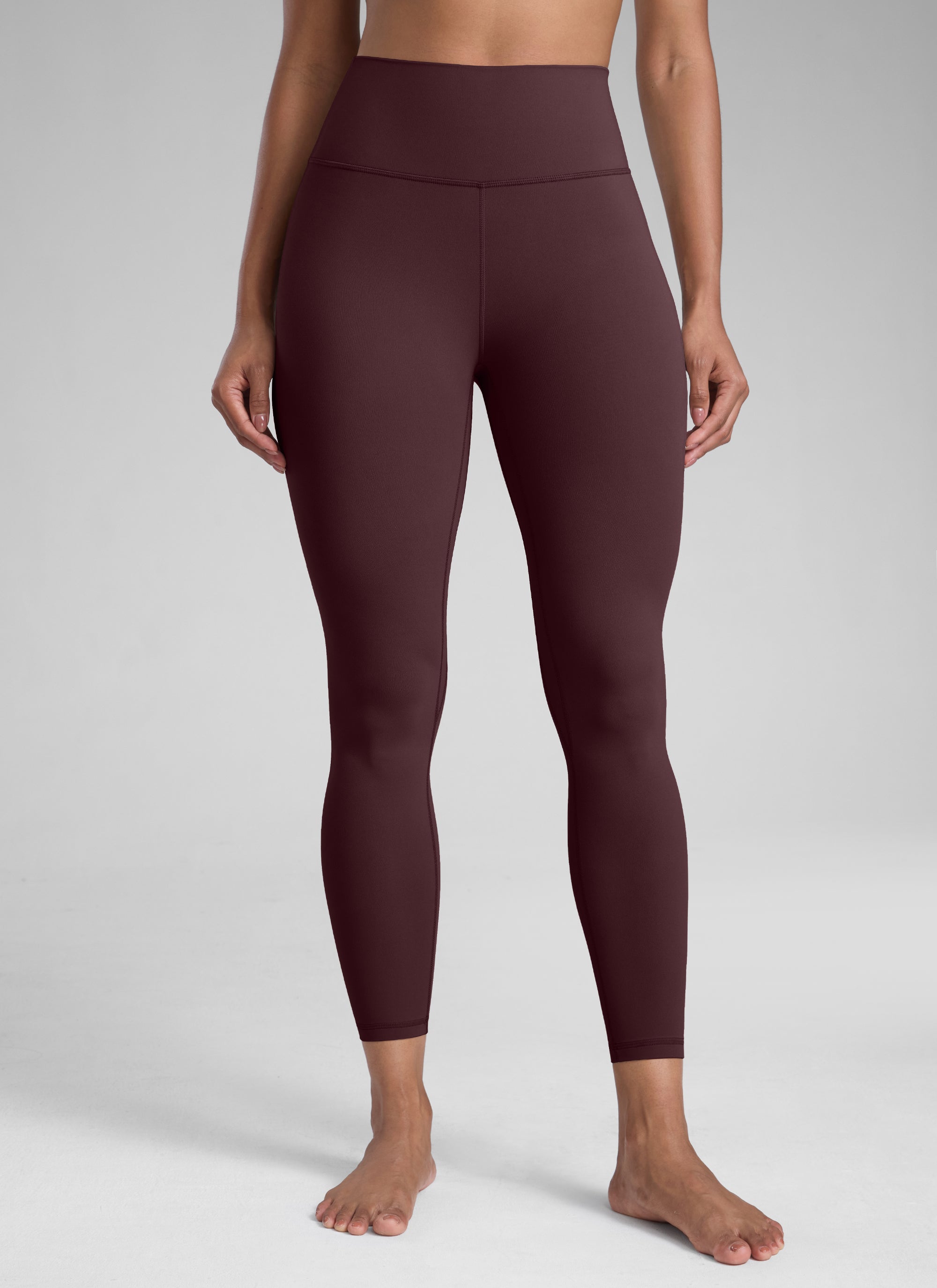 CRZ YOGA Butterlift Leggings de Yoga de 25 Pulgadas para Mujer Ciruela madura