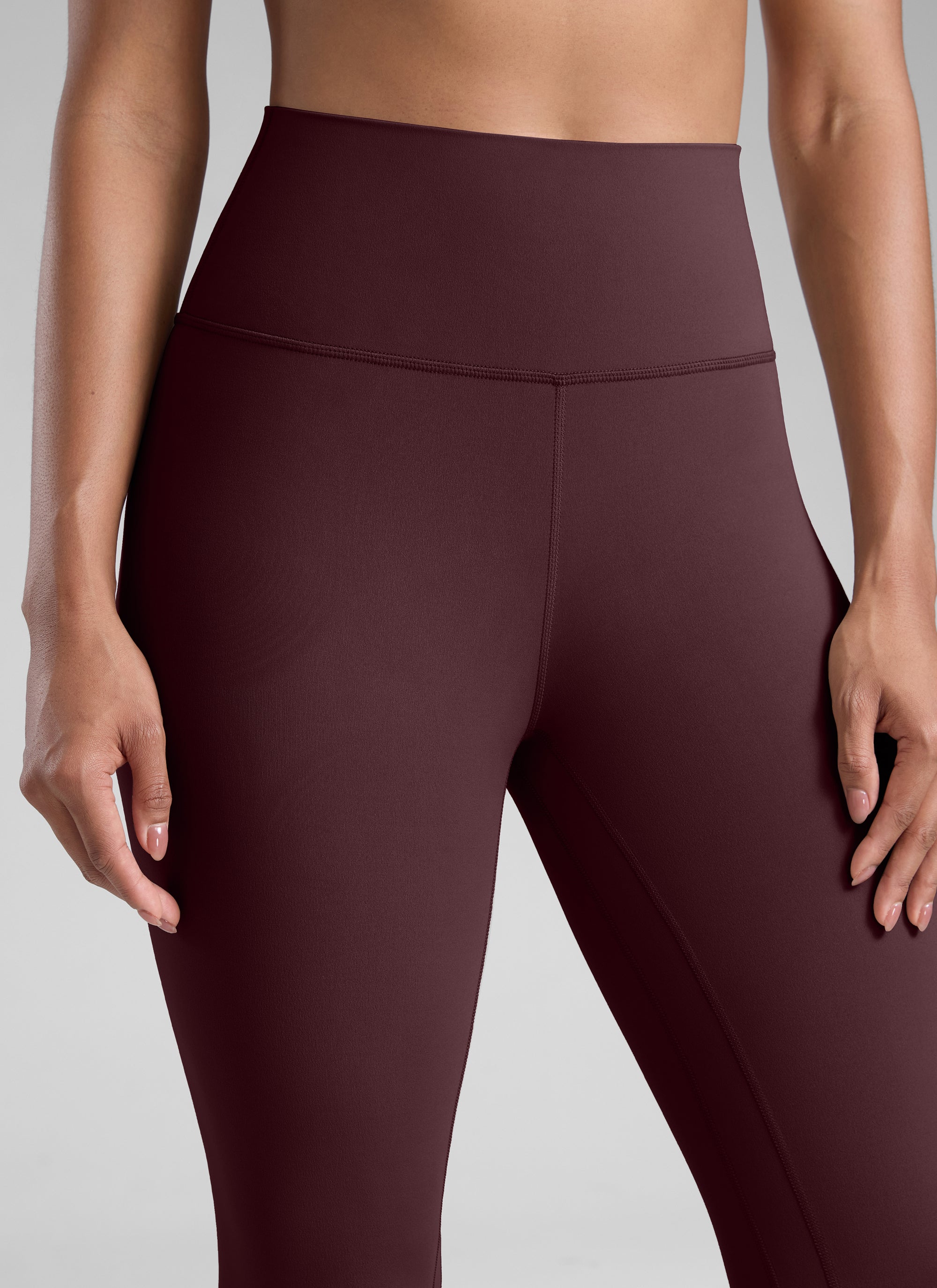 CRZ YOGA Butterlift Leggings de Yoga de 25 Pulgadas para Mujer Ciruela madura