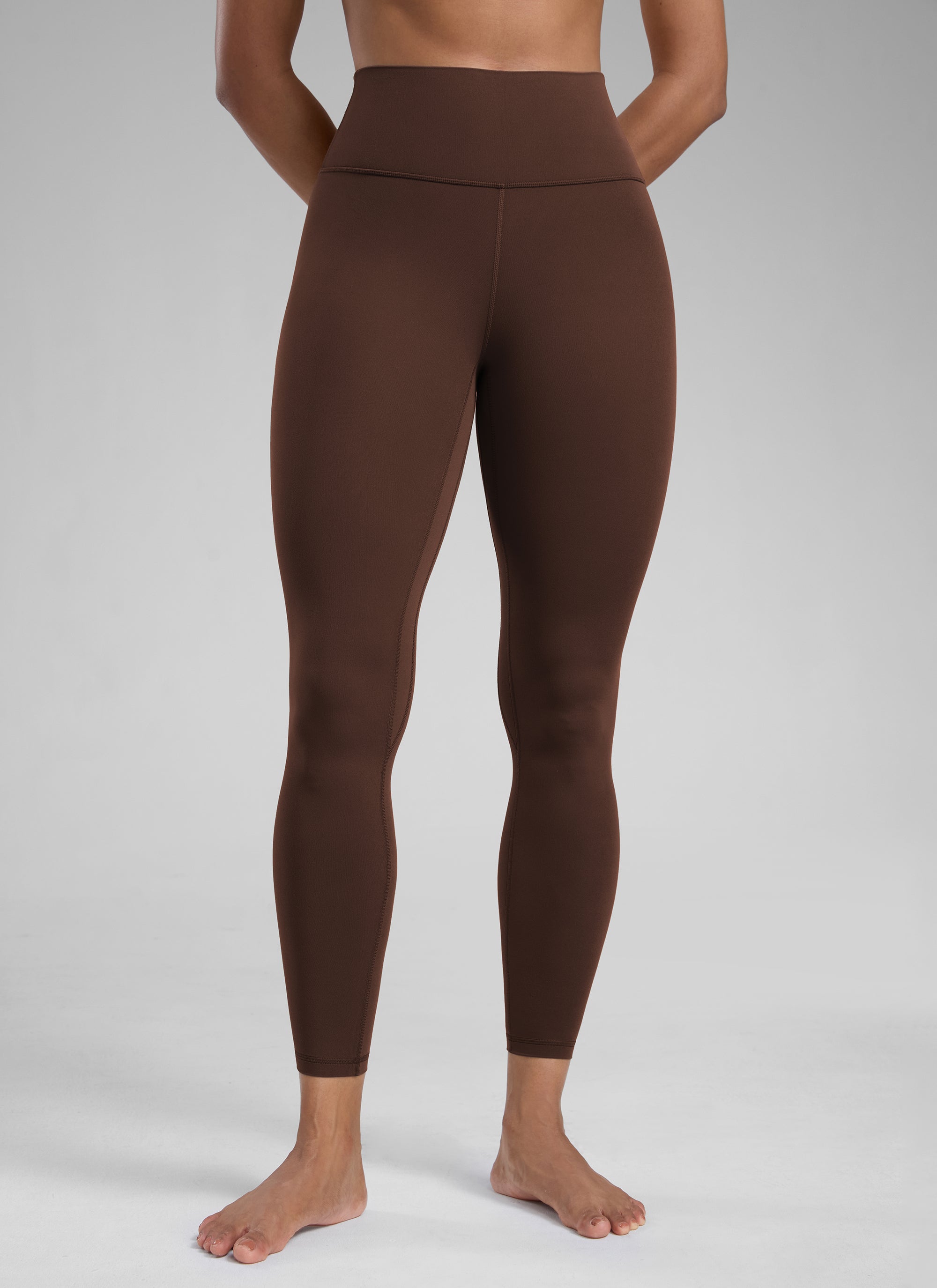 CRZ YOGA Butterlift Leggings de Yoga de 25 Pulgadas para Mujer Marrón Lava