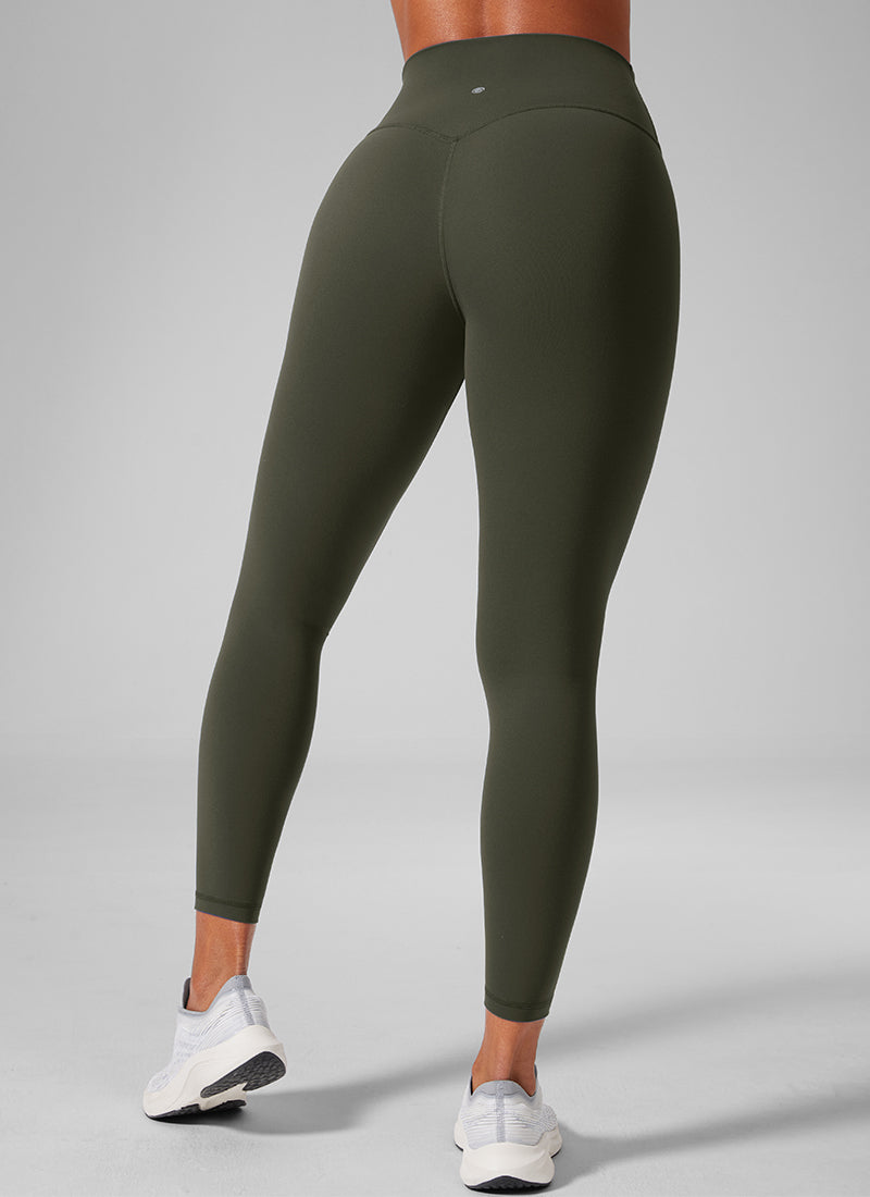 CRZ YOGA Butterlift Leggings de Yoga de 25 Pulgadas para Mujer Verde Oliva