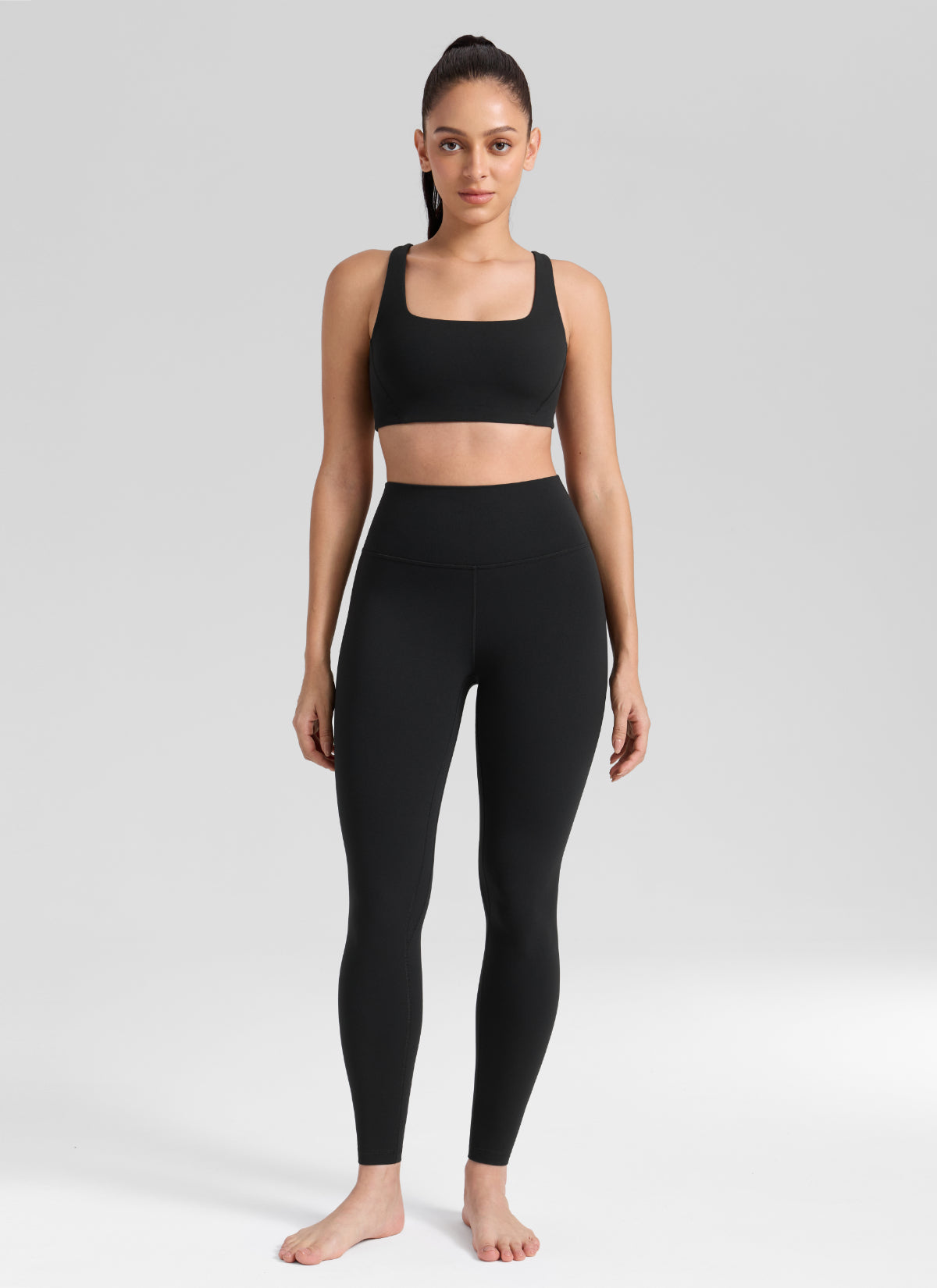 CRZ YOGA Butterlift Leggings con Efecto Mariposa y Tiro Alto para Mujer Negro