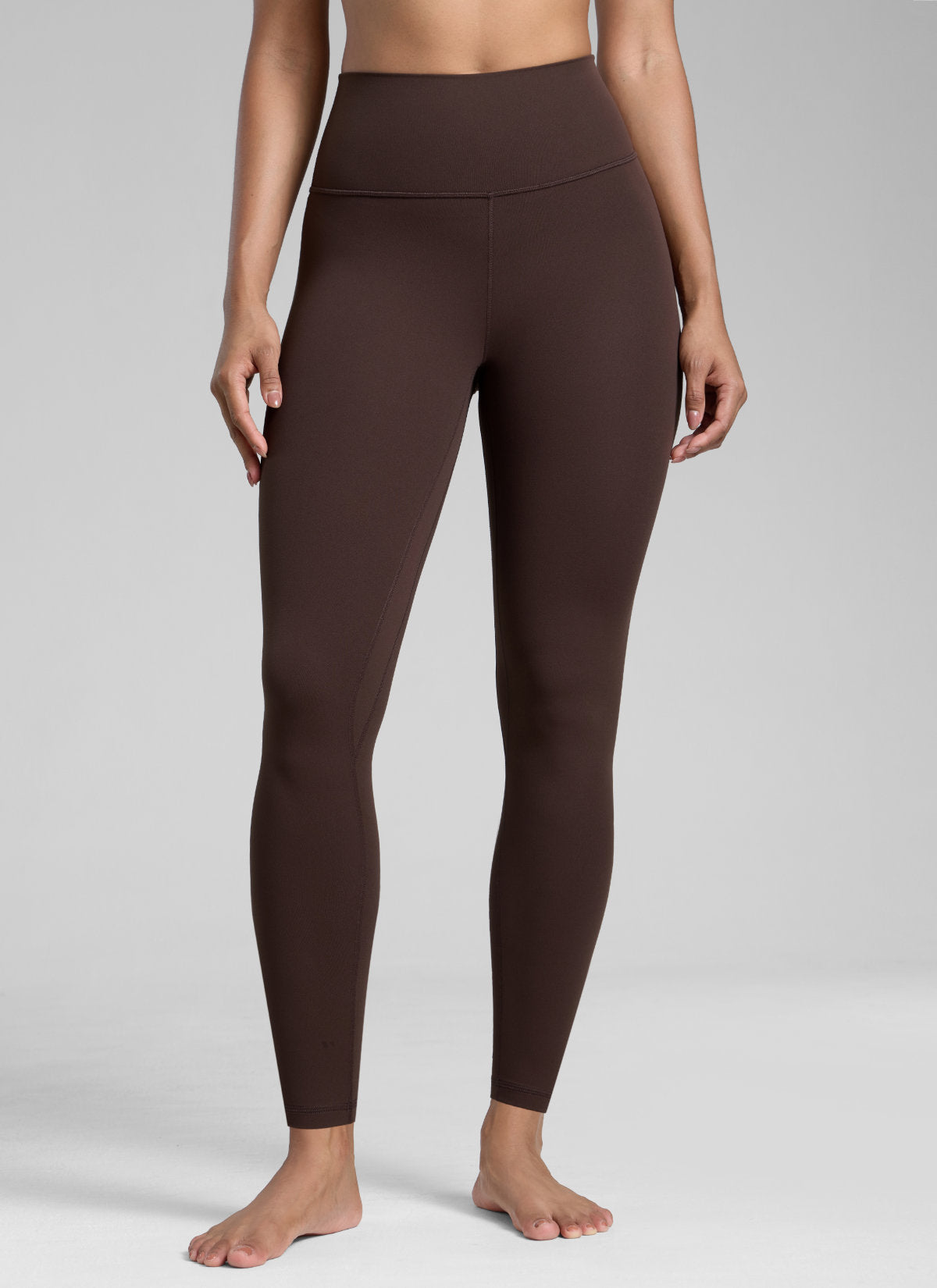 CRZ YOGA Butterlift Leggings con Efecto Mariposa y Tiro Alto para Mujer Marrón Fudge Caliente