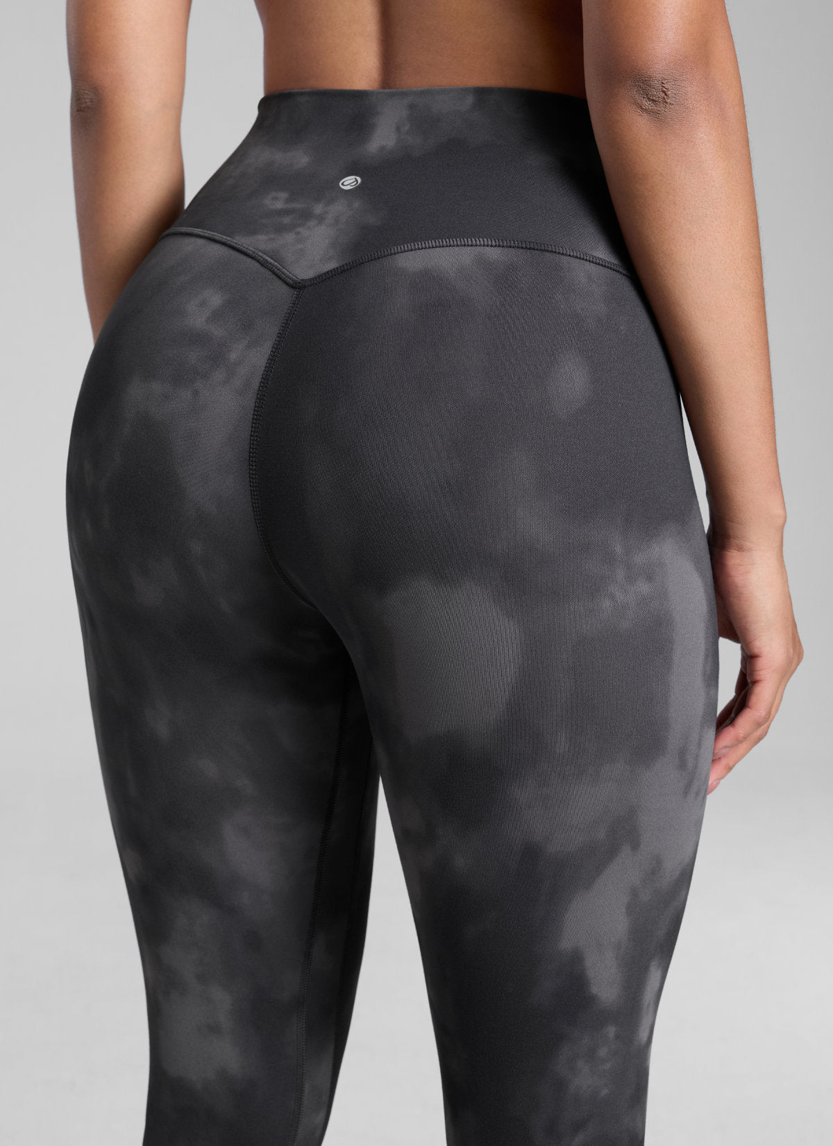 CRZ YOGA Butterlift Leggings con Efecto Mariposa y Tiro Alto para Mujer Flores Grises Tie Dye