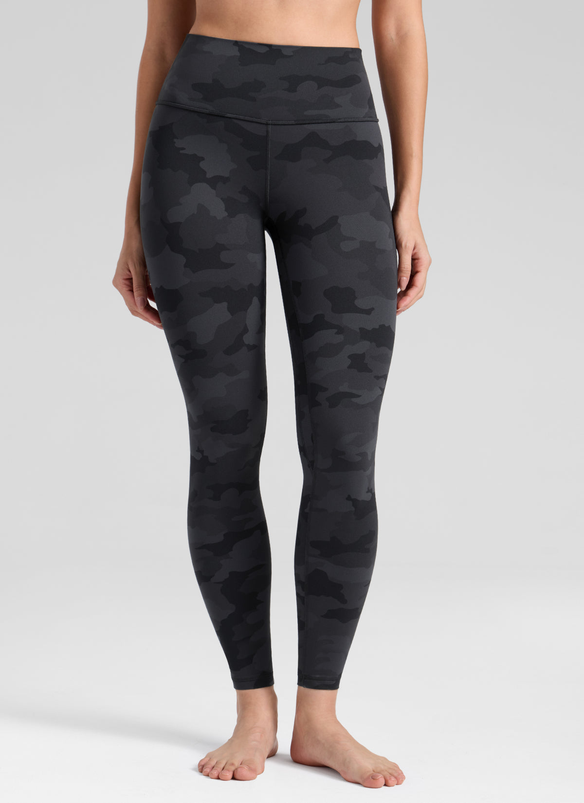 CRZ YOGA Butterlift Leggings con Efecto Mariposa y Tiro Alto para Mujer Gris oscuro Camuflaje 2