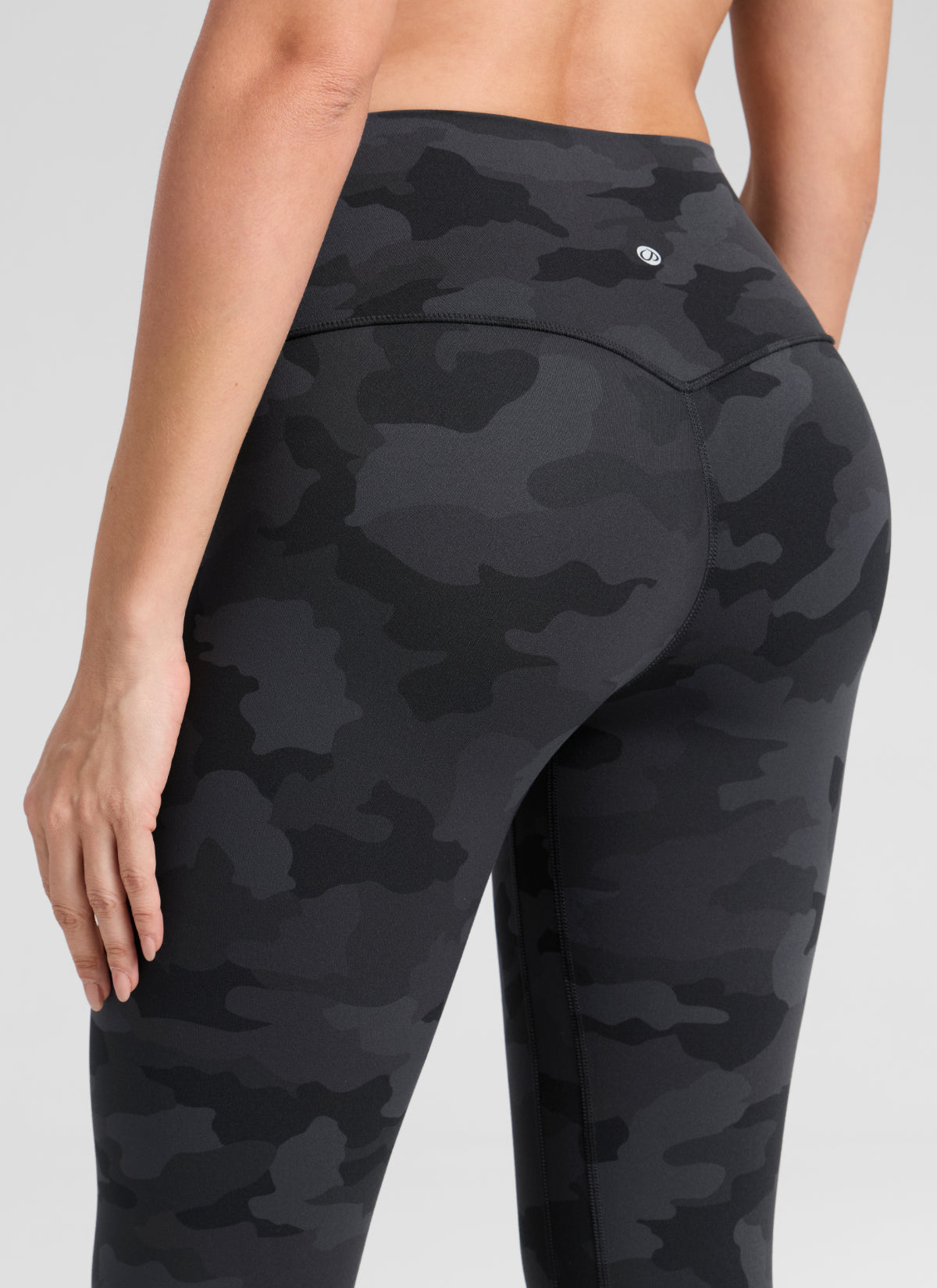 CRZ YOGA Butterlift Leggings con Efecto Mariposa y Tiro Alto para Mujer Gris oscuro Camuflaje 2