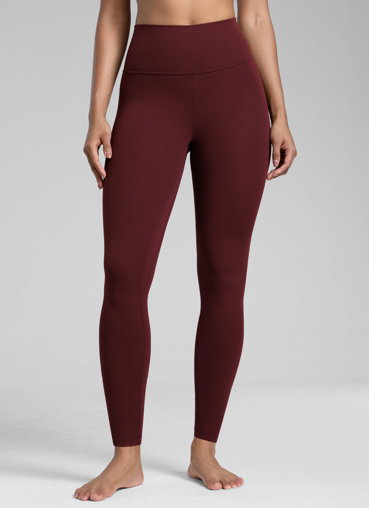 CRZ YOGA Butterlift Leggings con Efecto Mariposa y Tiro Alto para Mujer Merlot Rojo