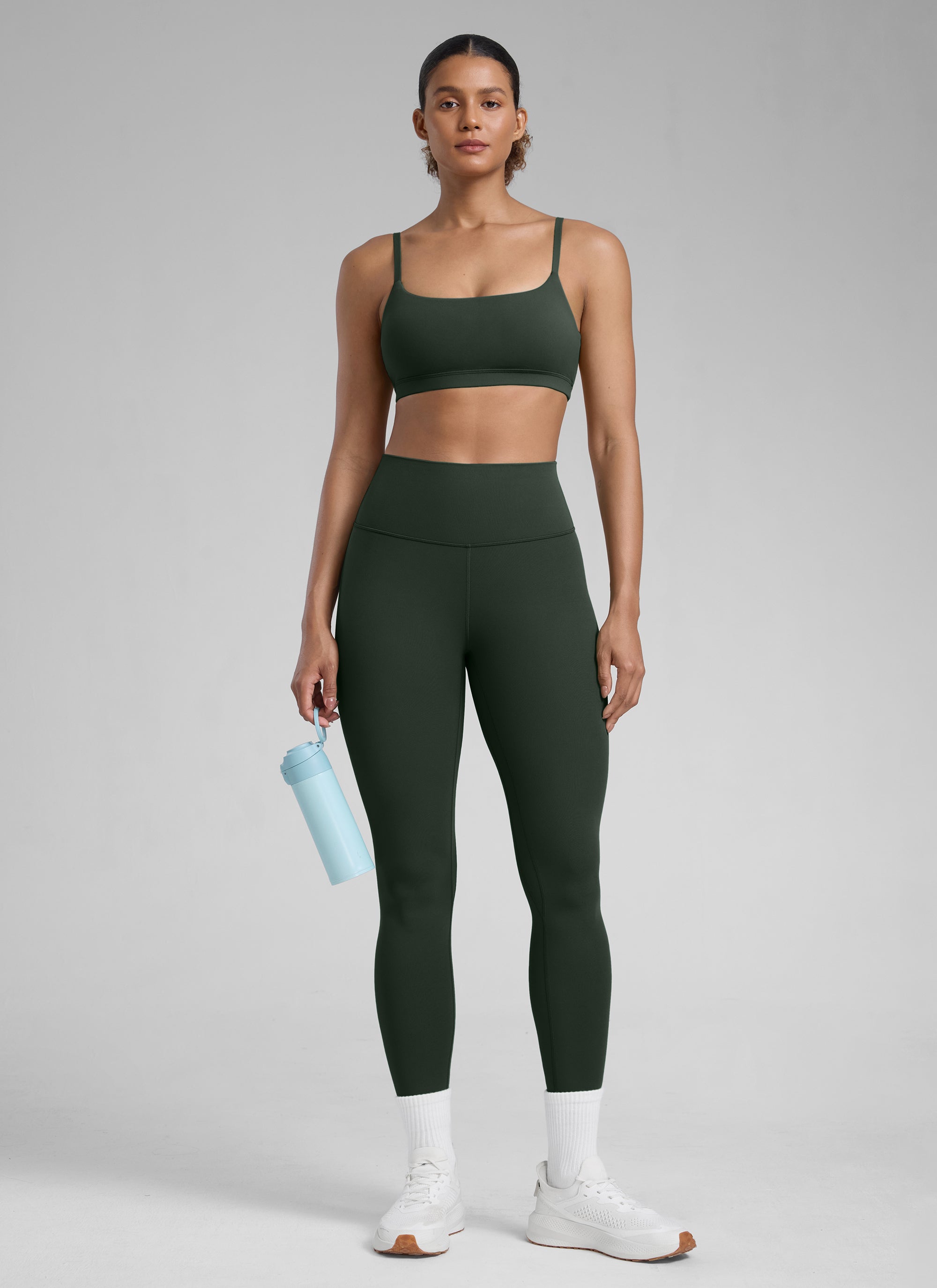 CRZ YOGA Butterlift Leggings con Efecto Mariposa y Tiro Alto para Mujer Leyenda Verde