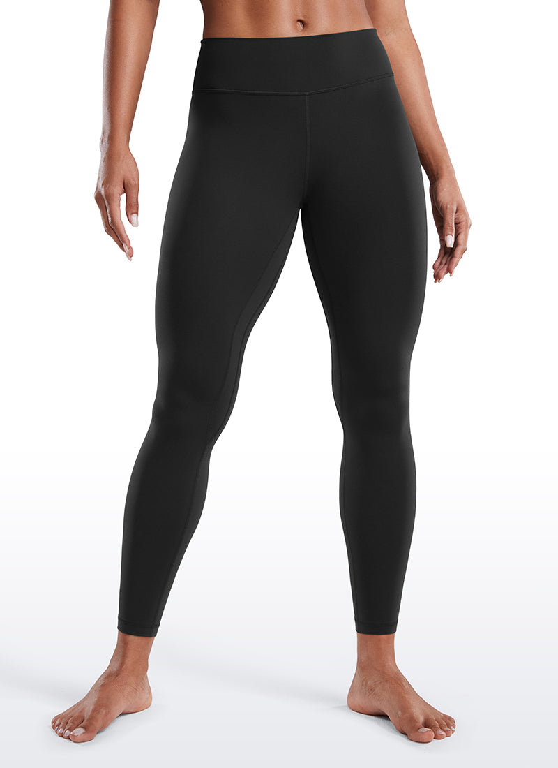 CRZ YOGA Leggings de Entrenamiento de Cintura Bajo para Mujer Negro