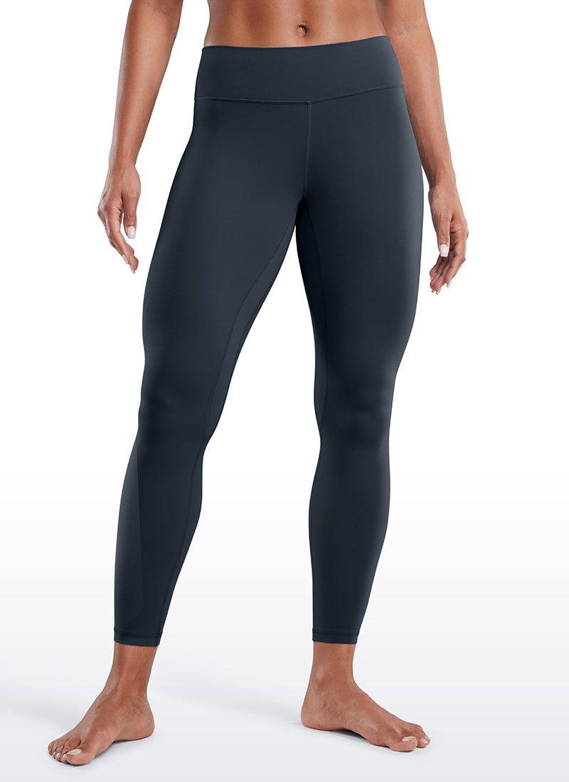 CRZ YOGA Leggings de Entrenamiento de Cintura Bajo para Mujer True Navy