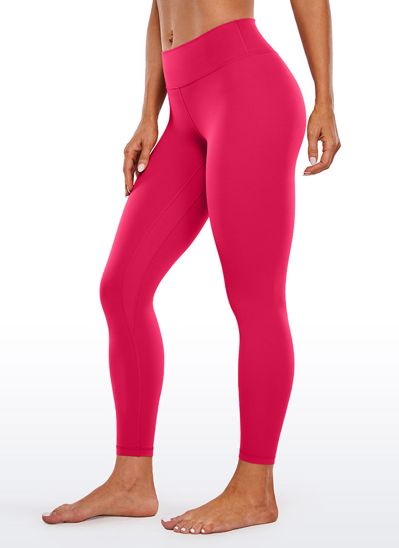 CRZ YOGA Leggings de Entrenamiento de Cintura Bajo para Mujer Viva Magenta