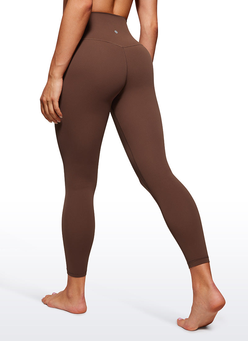 CRZ YOGA Butterluxe Leggings con Doble Costura para Mujer Café Morena