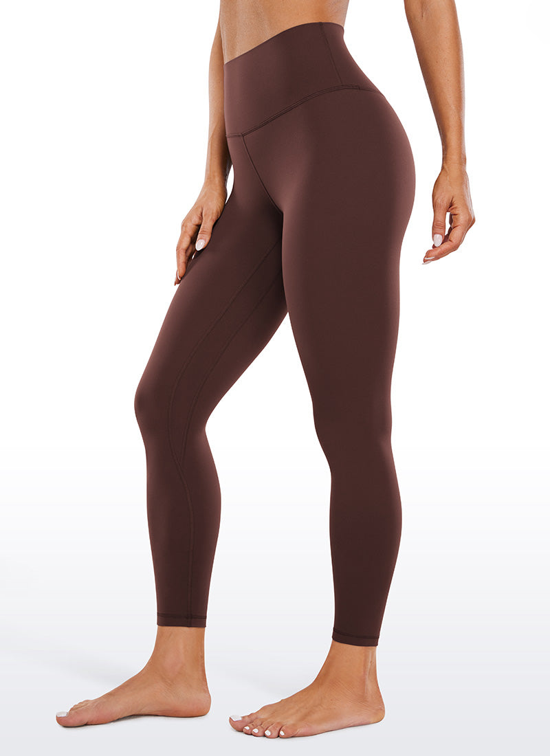 CRZ YOGA Butterluxe Leggings con Doble Costura para Mujer Gris pardo