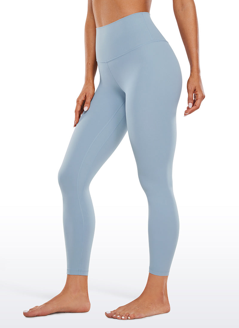CRZ YOGA Butterluxe Leggings con Doble Costura para Mujer Batista Azul