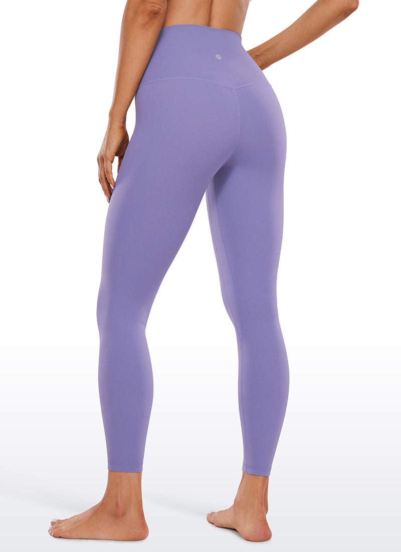 CRZ YOGA Butterluxe Leggings con Doble Costura para Mujer Lavanda Oscura Morada