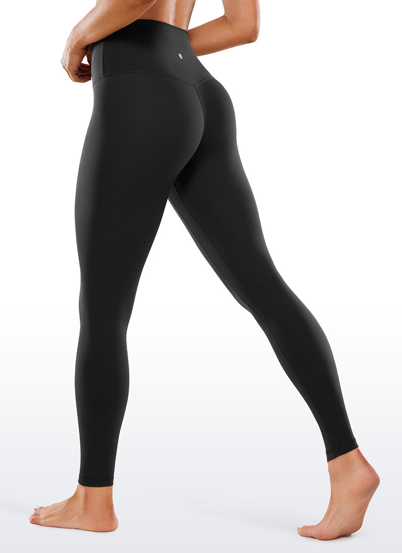 CRZ YOGA Butterluxe Leggings de Yoga con Doble Costura para Mujer Negro