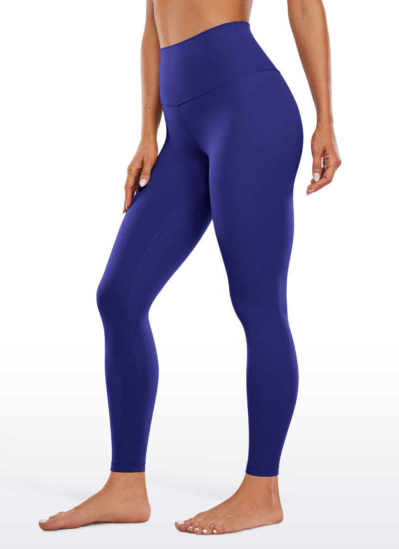 CRZ YOGA Butterluxe Leggings de Yoga con Doble Costura para Mujer Larkspur Azul