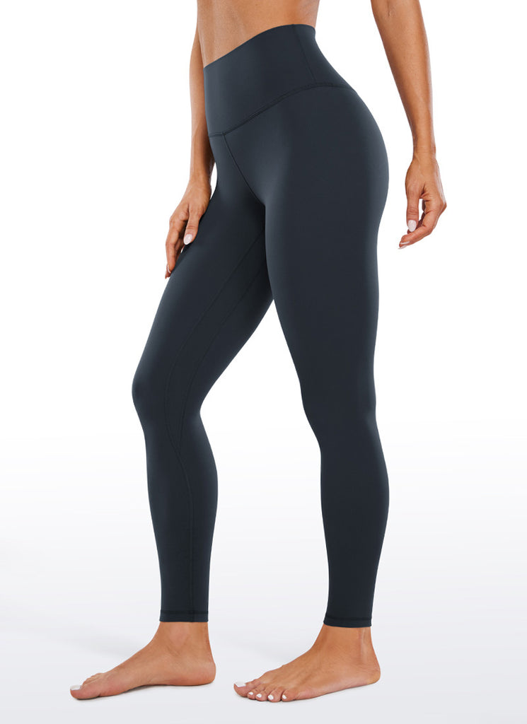 CRZ YOGA Butterluxe Leggings de Yoga con Doble Costura de 28 Pulgadas para Mujer True Navy