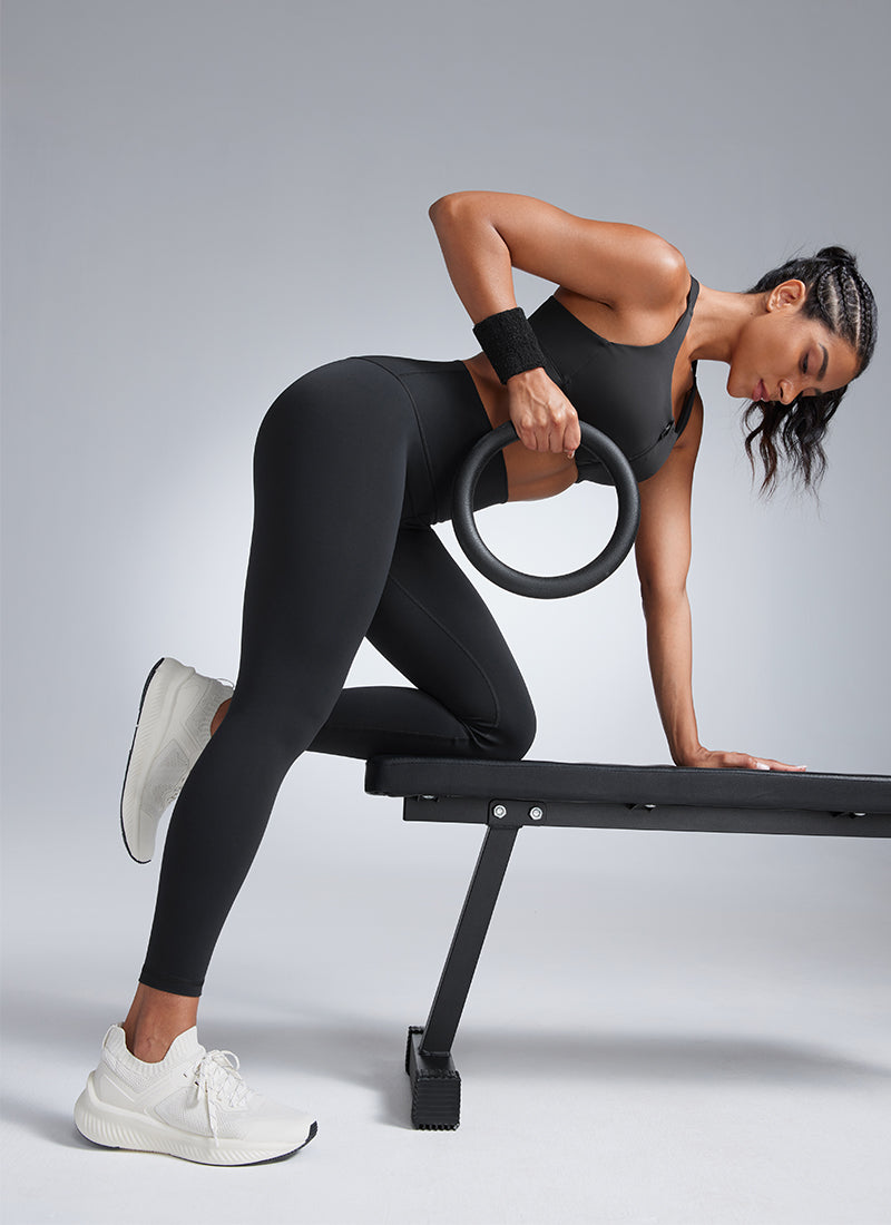 CRZ YOGA Butterbreeze Leggings de Entrenamiento para Mujer Negro