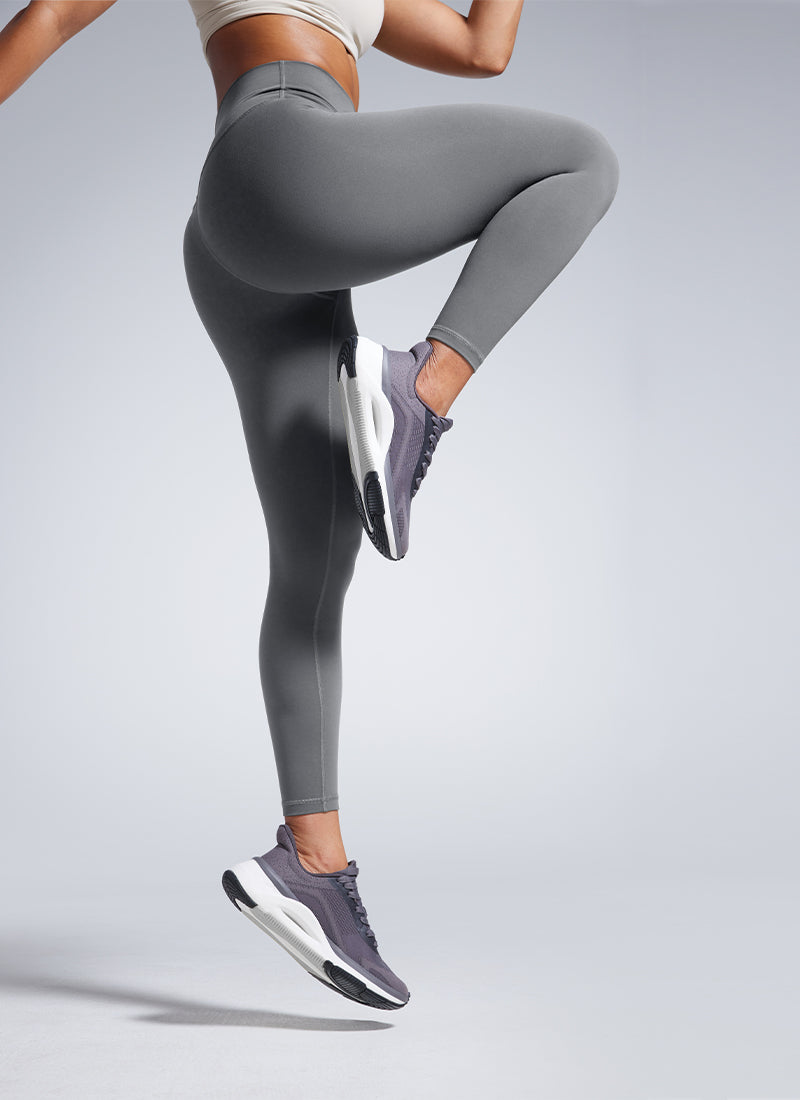 CRZ YOGA Butterbreeze Leggings de Entrenamiento para Mujer Lava Humo Gris