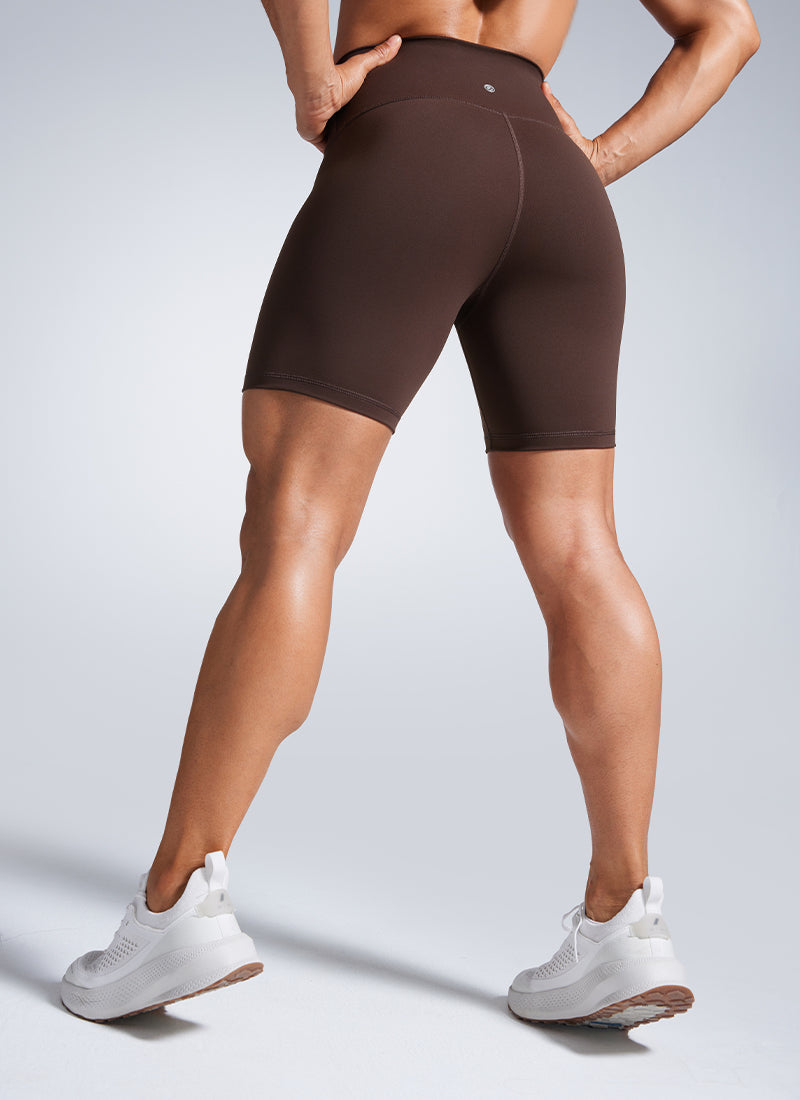 CRZ YOGA Butterbreeze Leggings Cortos para Entrenamiento de 6 Pulgadas para Mujer Negro