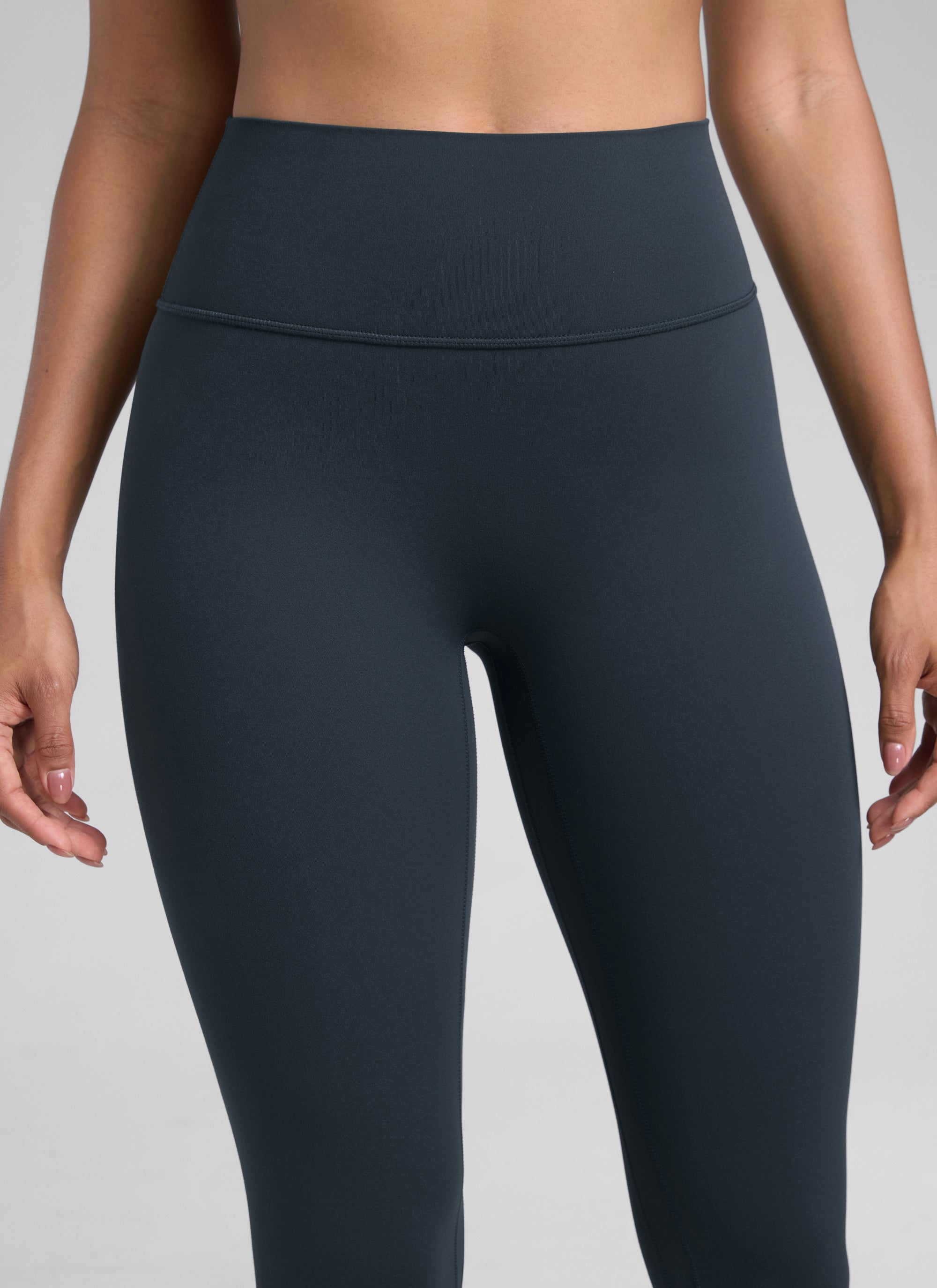 CRZ YOGA Butterlift Leggings Sin Costura Delantera para Mujer True Navy