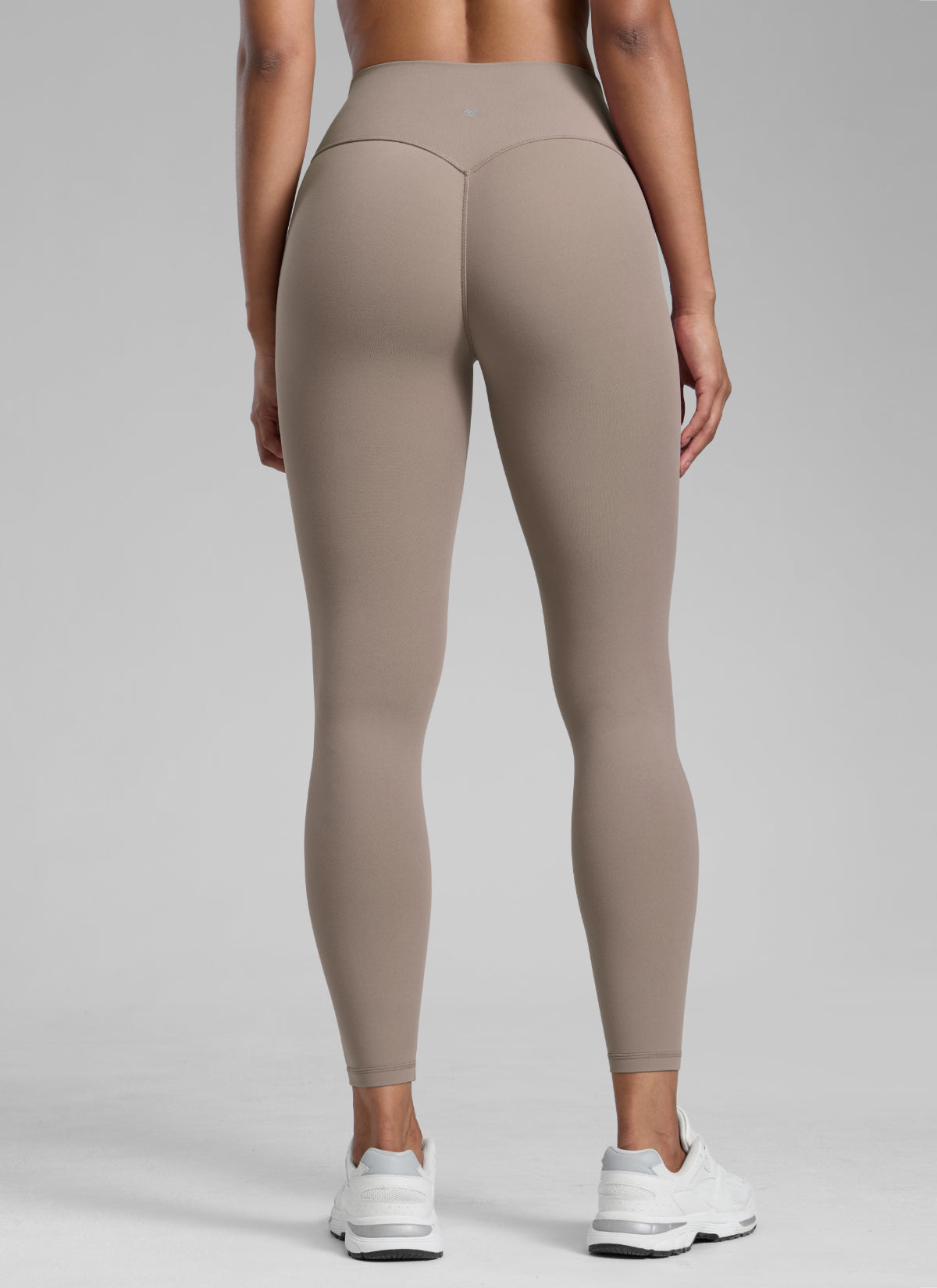 CRZ YOGA Butterlift Leggings Sin Costura Delantera de 25 Pulgadas para Mujer Creamy Latte