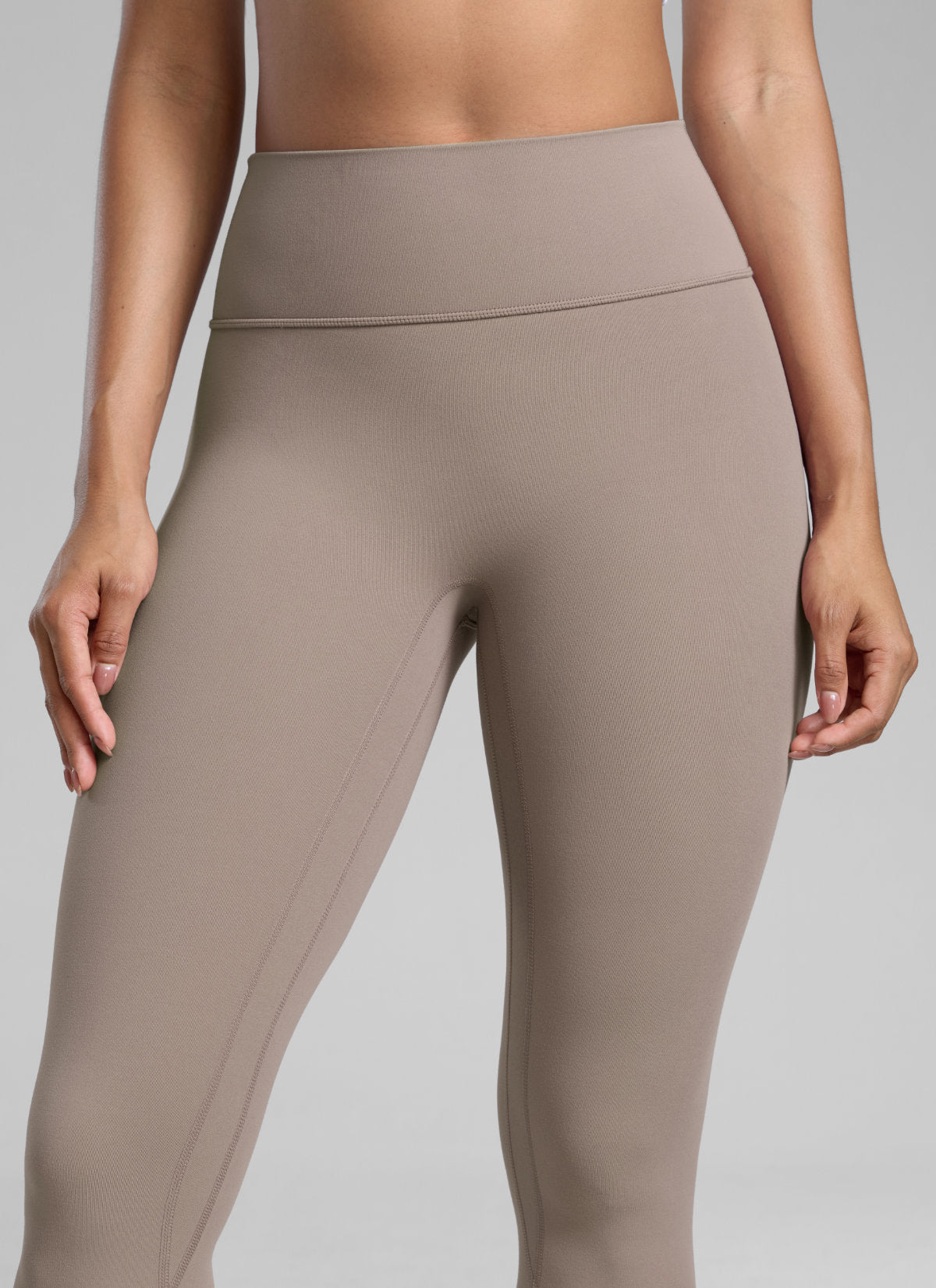 CRZ YOGA Butterlift Leggings Sin Costura Delantera de 25 Pulgadas para Mujer Creamy Latte