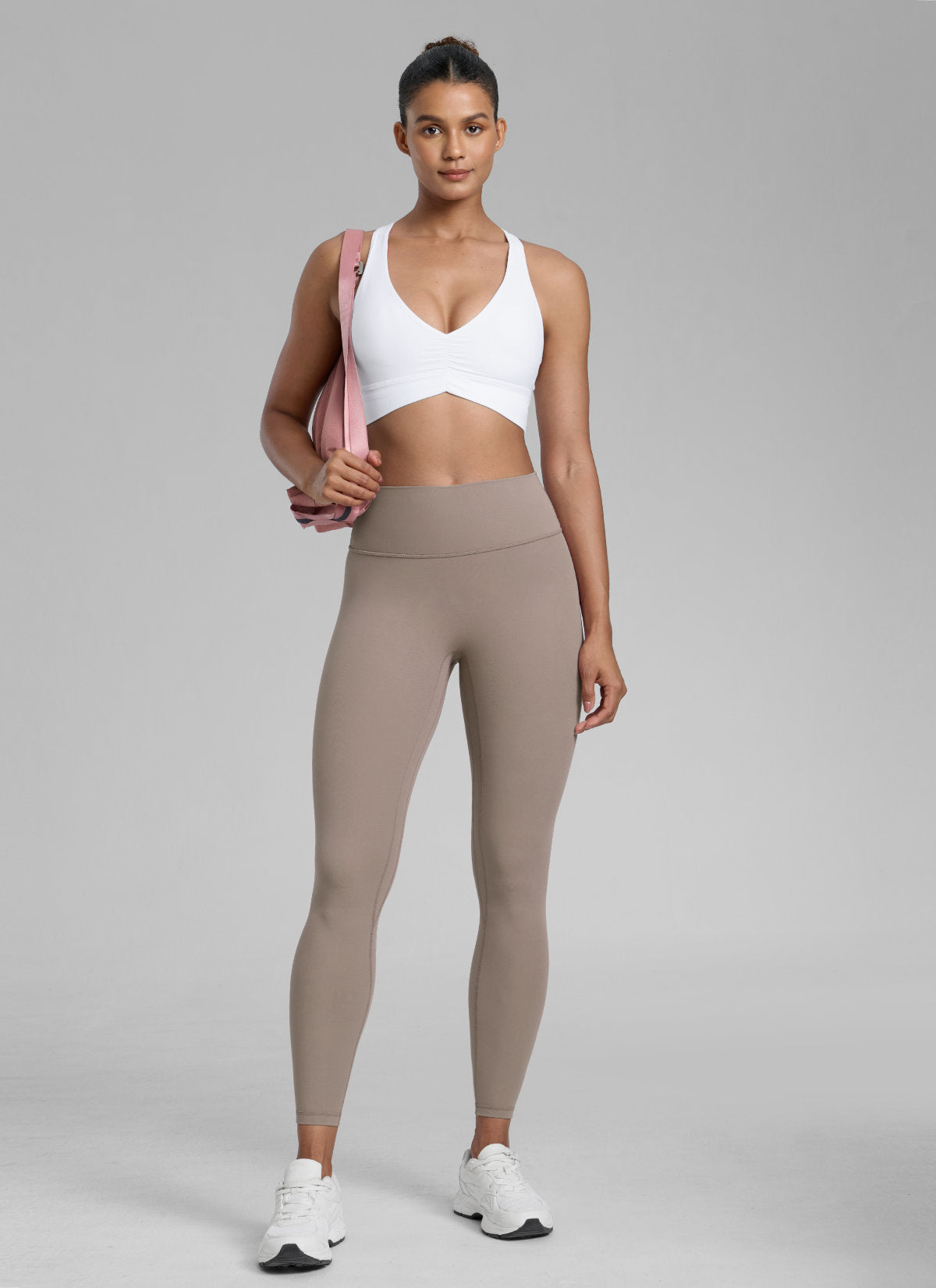 CRZ YOGA Butterlift Leggings Sin Costura Delantera de 25 Pulgadas para Mujer Creamy Latte