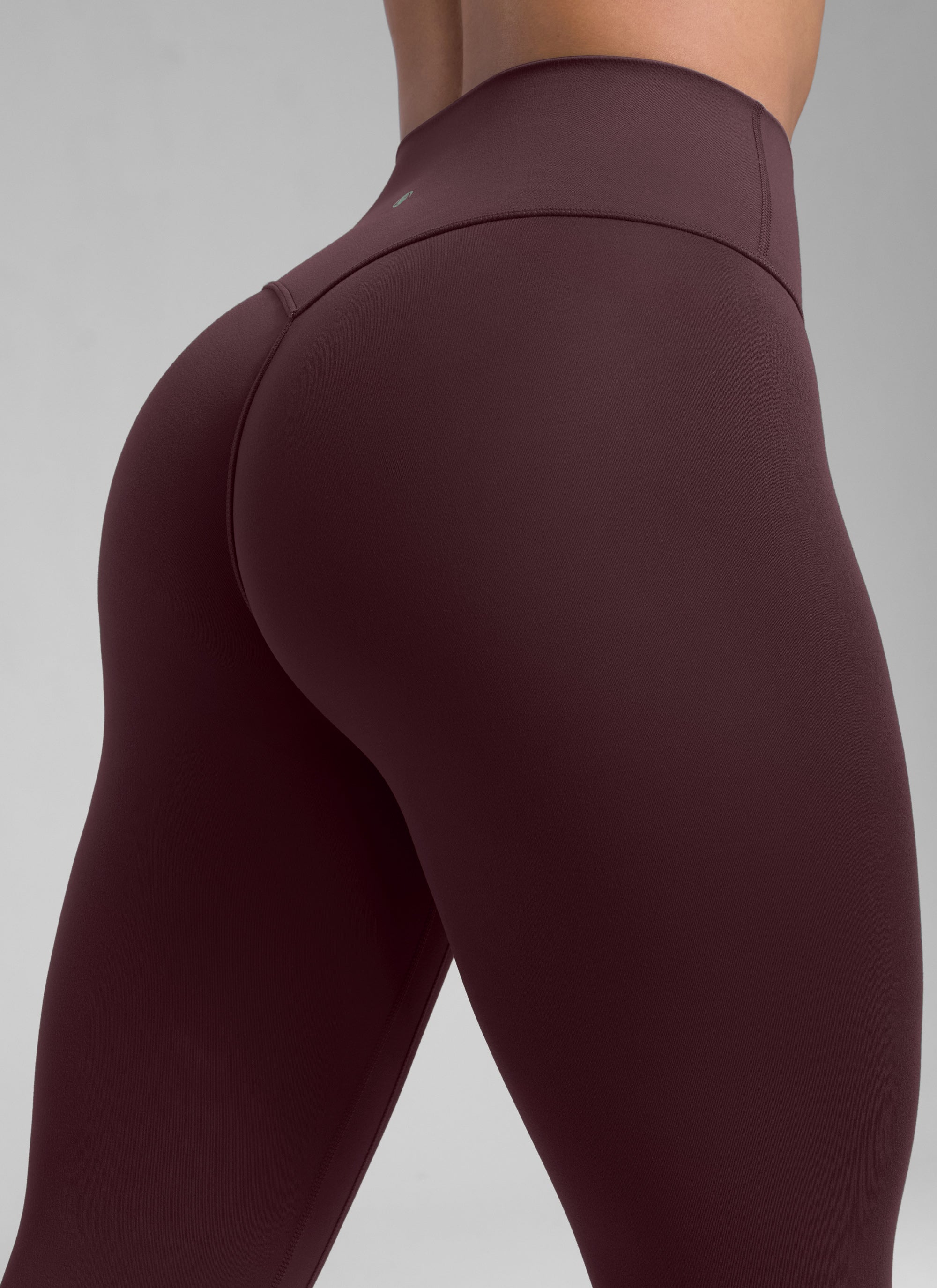 CRZ YOGA Butterlift Leggings Sin Costura Delantera de 25 Pulgadas para Mujer Ciruela madura