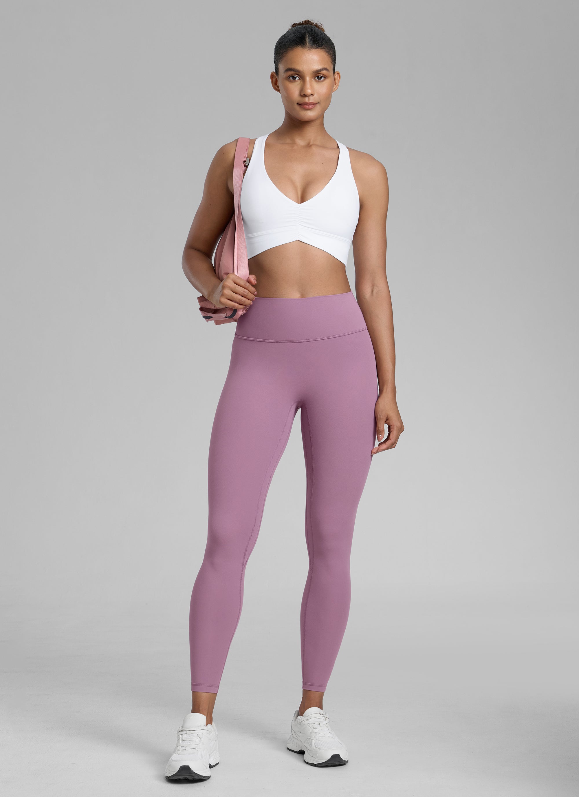 CRZ YOGA Butterlift Leggings Sin Costura Delantera para Mujer Lavanda claro