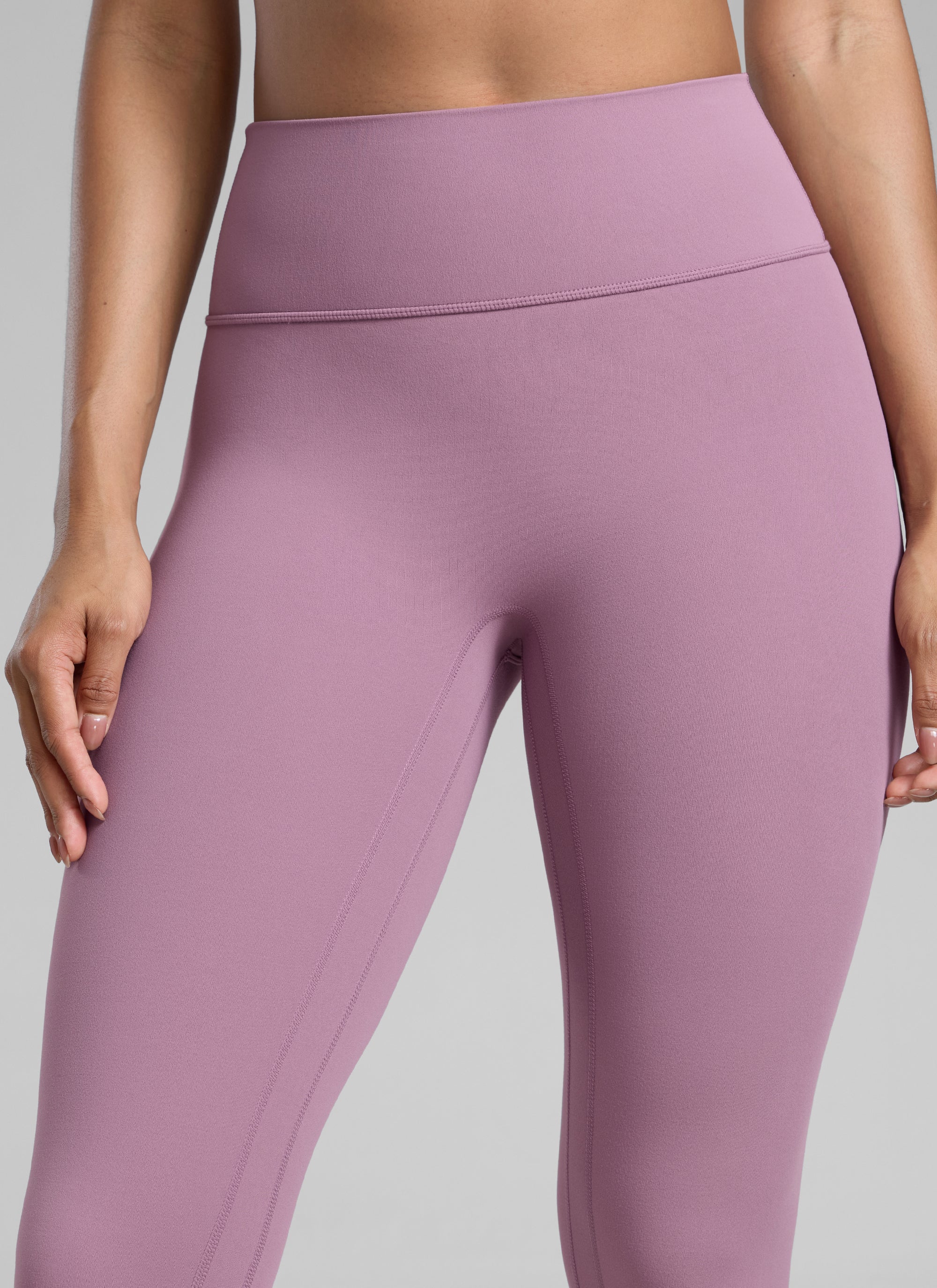 CRZ YOGA Butterlift Leggings Sin Costura Delantera para Mujer Lavanda claro