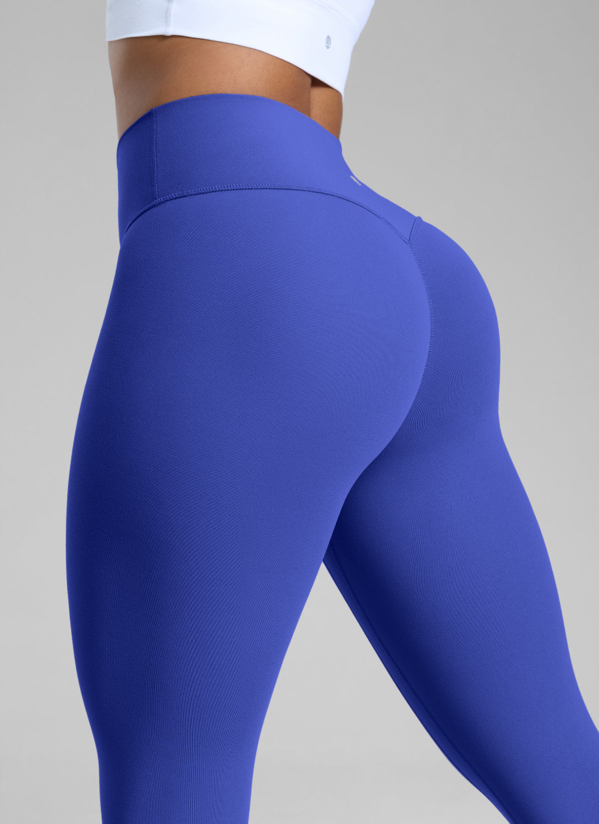 CRZ YOGA Butterlift Leggings Sin Costura Delantera de 25 Pulgadas para Mujer Azul real