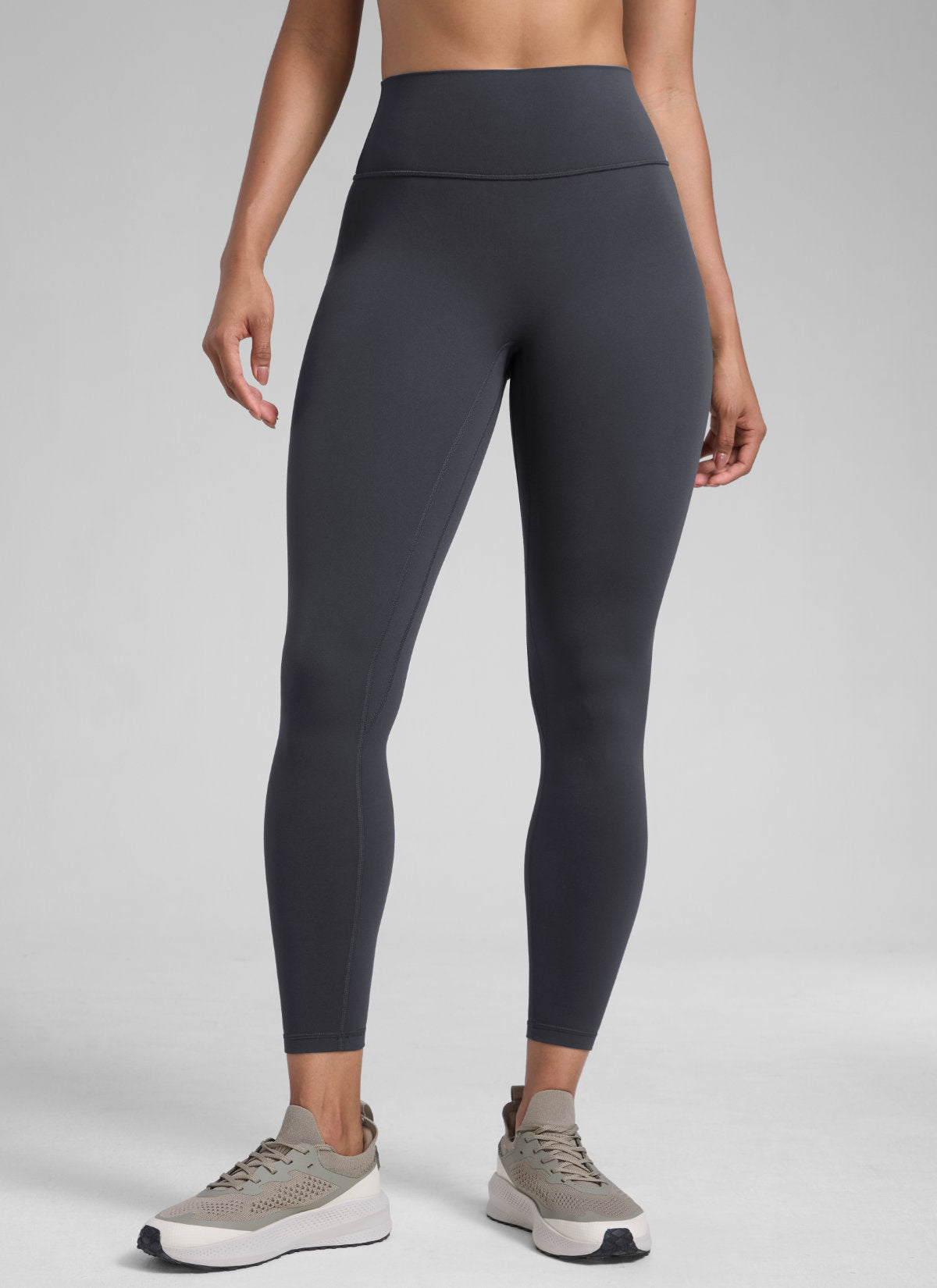 CRZ YOGA Butterlift Leggings Sin Costura Delantera para Mujer Gris grafito