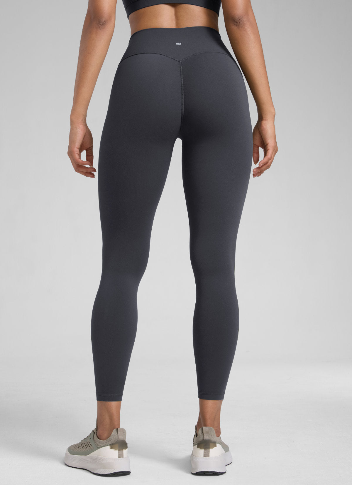 CRZ YOGA Butterlift Leggings Sin Costura Delantera para Mujer Gris grafito