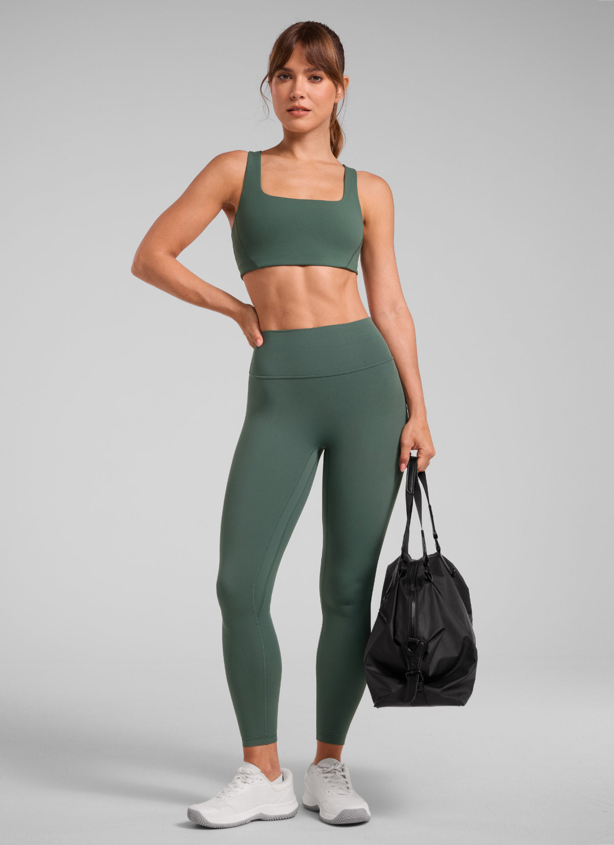 CRZ YOGA Mujer Secretsculpt Legging Sin Costura Tiro Alto Scrunch 25
