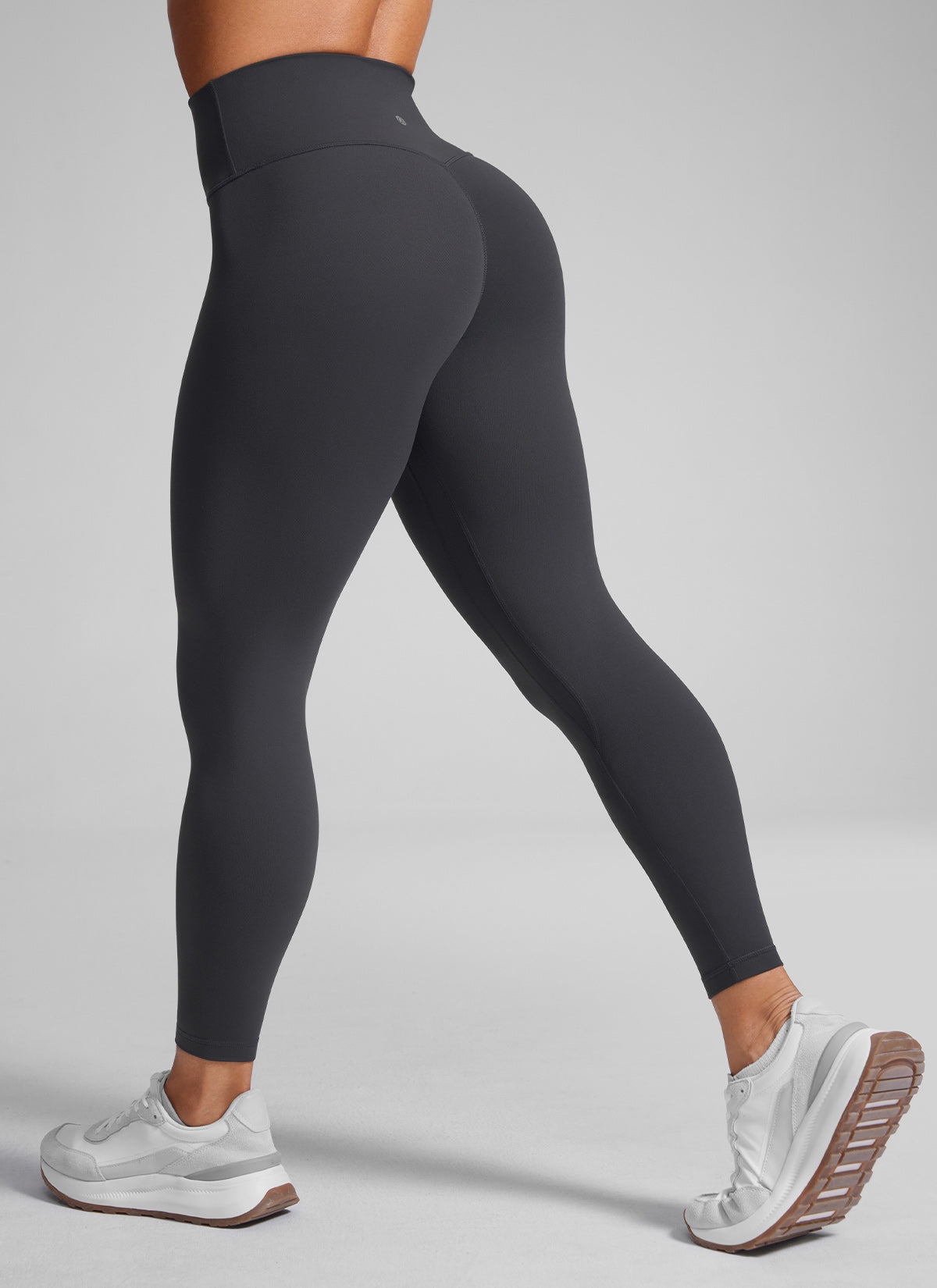 CRZ YOGA Butterlift Leggings Sin Costura Delantera de 25 Pulgadas para Mujer Gris misterioso