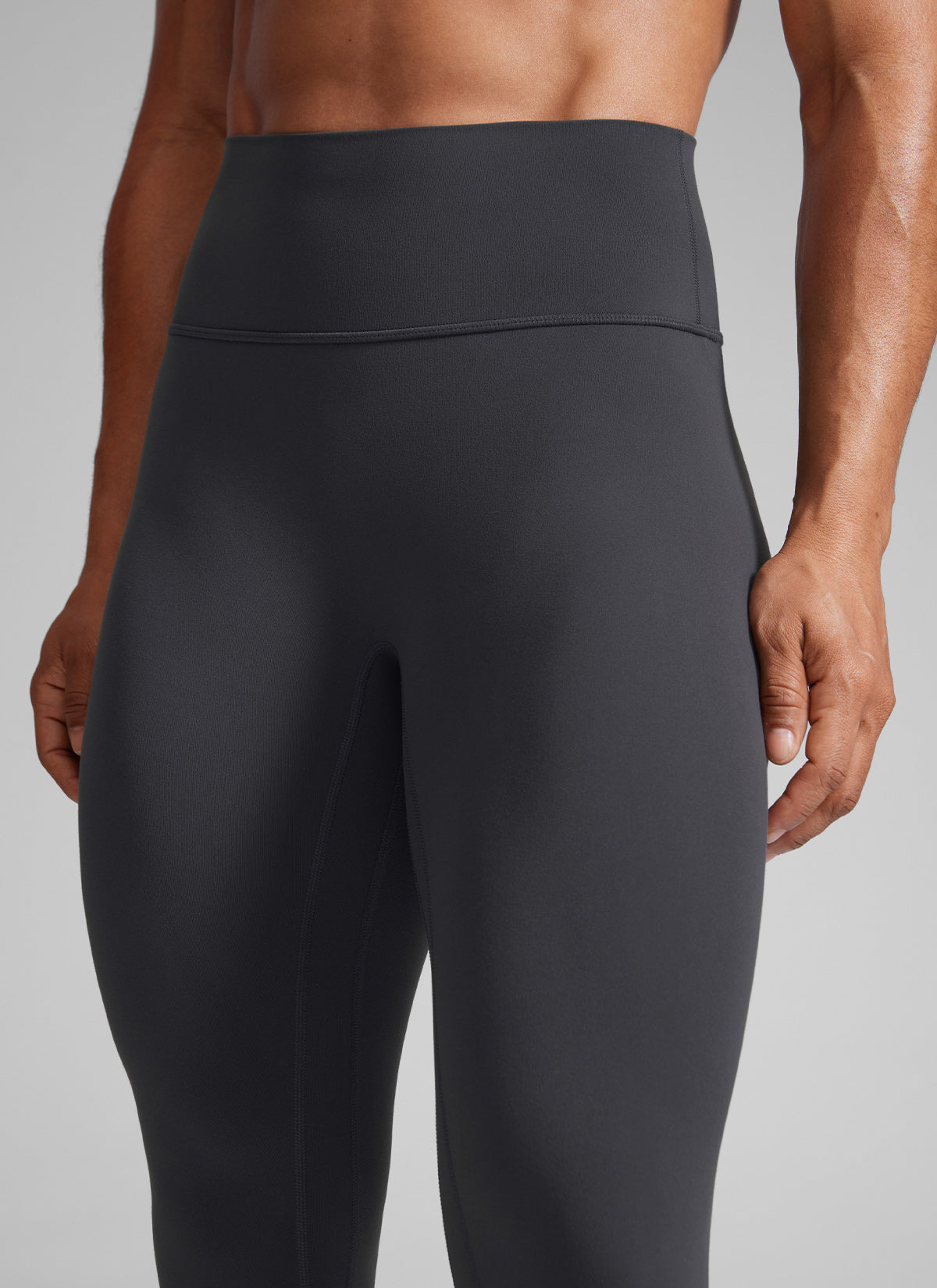 CRZ YOGA Butterlift Leggings Sin Costura Delantera de 25 Pulgadas para Mujer Gris misterioso