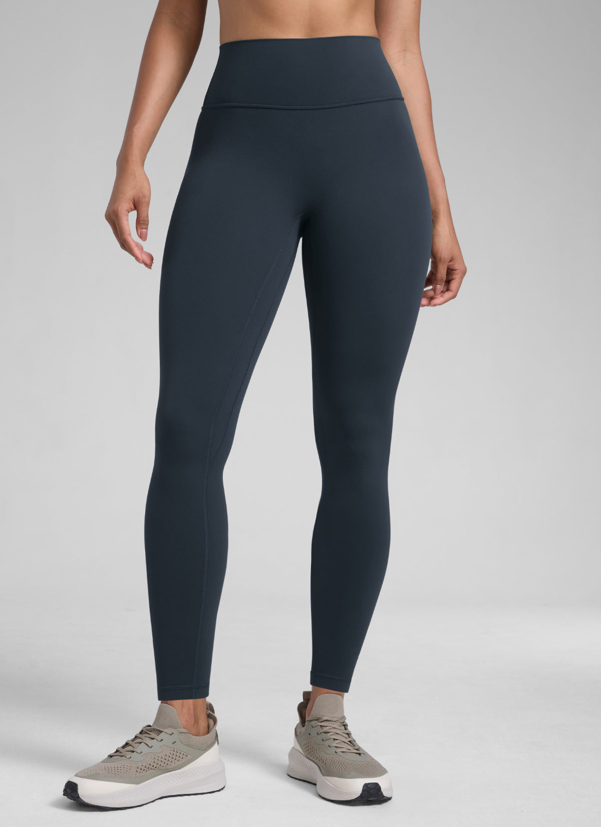CRZ YOGA Butterlift Leggings Sin Costura Delantera para Mujer True Navy