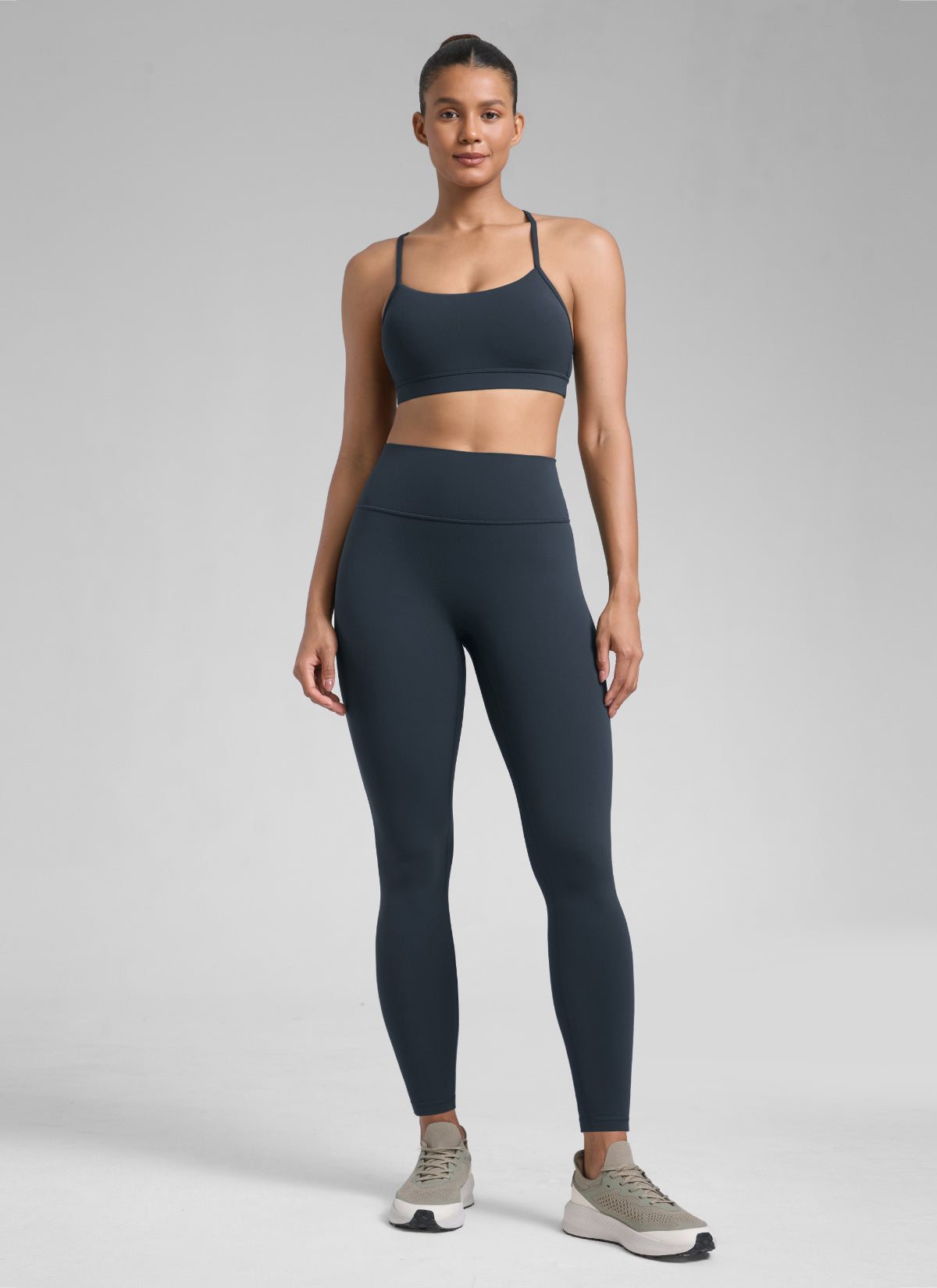 CRZ YOGA Butterlift Leggings Sin Costura Delantera para Mujer True Navy