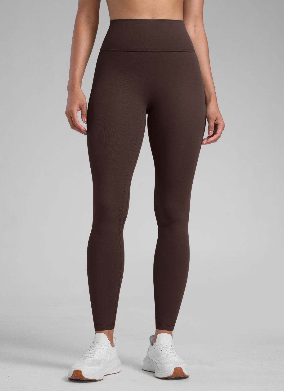 CRZ YOGA Butterlift Leggings Sin Costura Delantera para Mujer Marrón Fudge Caliente
