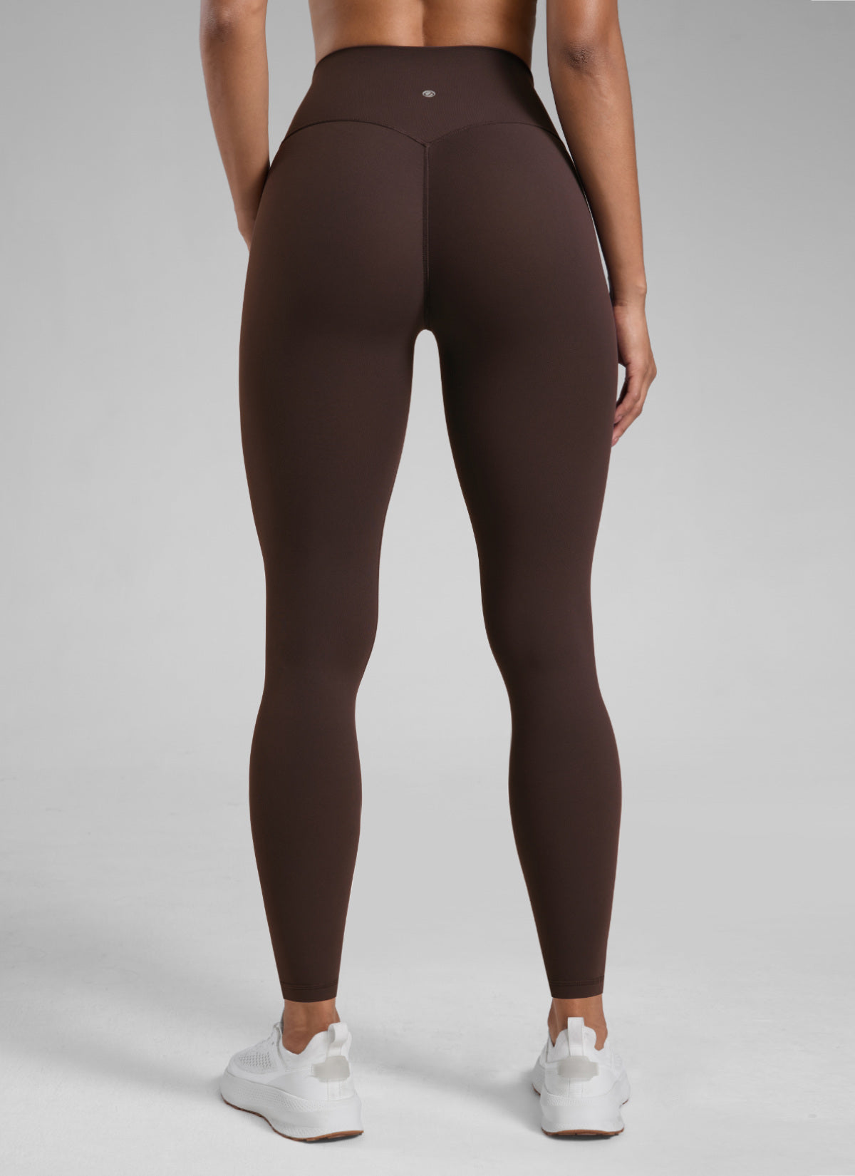 CRZ YOGA Butterlift Leggings Sin Costura Delantera para Mujer Marrón Fudge Caliente