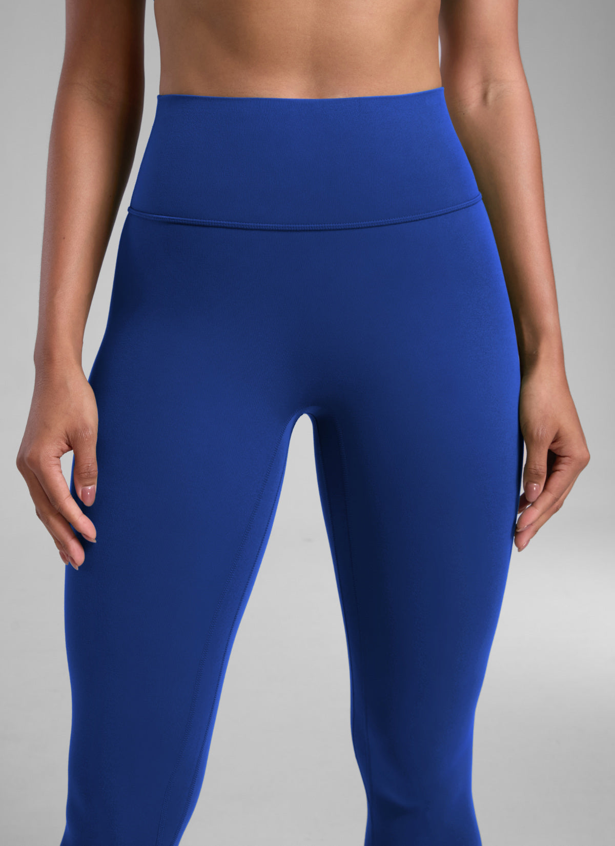 CRZ YOGA Butterlift Leggings Sin Costura Delantera para Mujer Azul Ondulante